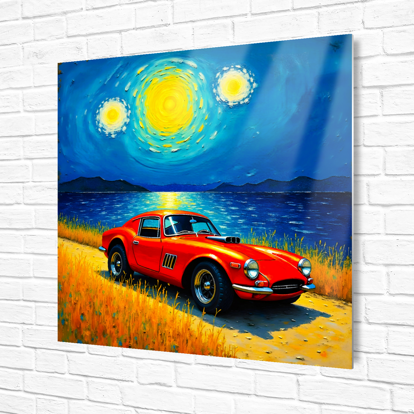 Motor Car No.C1, Printed On Steel, Unique Image, Vivid Colours, Highly Detailed, Great Gift Idea, A Gift That Lasts Forever
