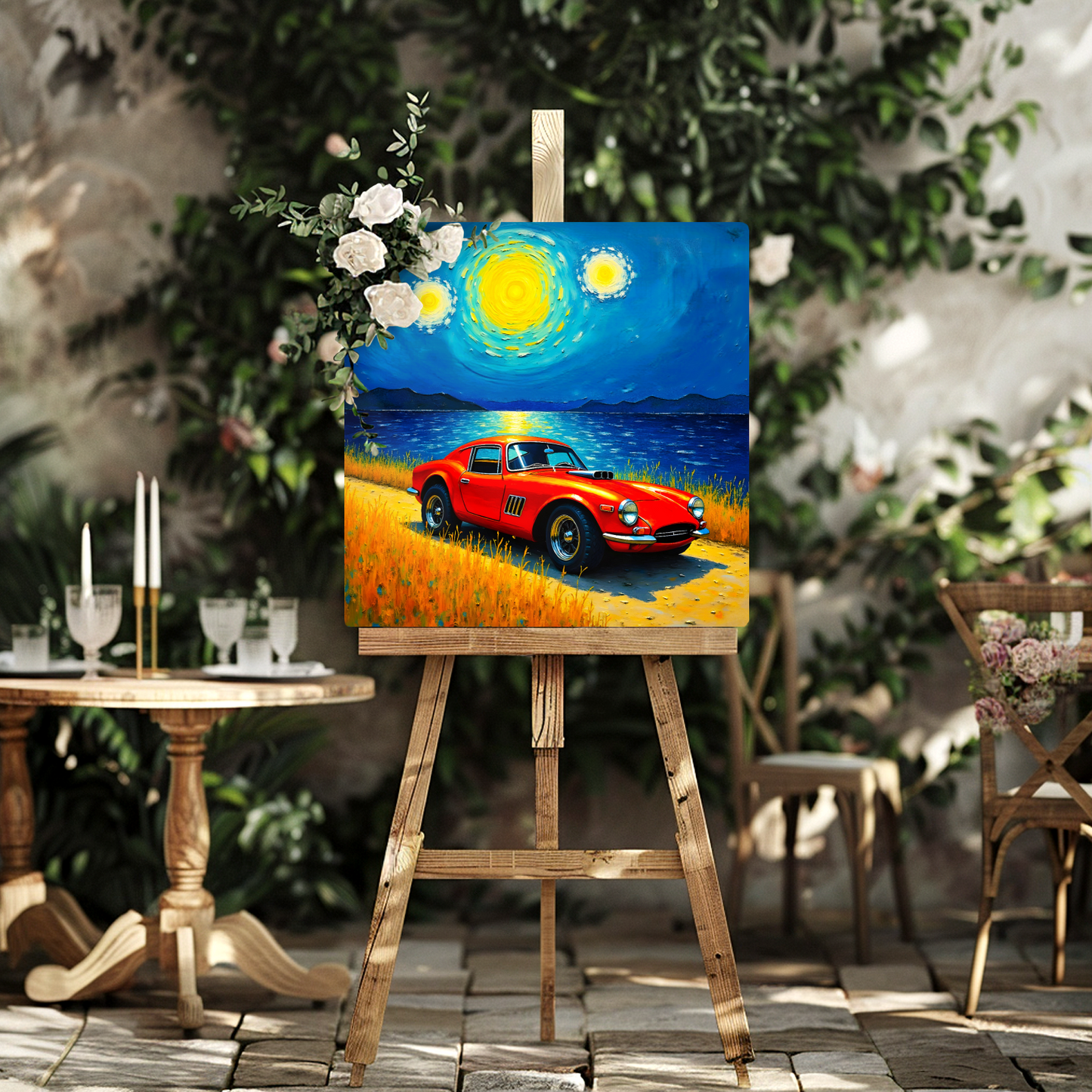 Motor Car No.C1, Printed On Steel, Unique Image, Vivid Colours, Highly Detailed, Great Gift Idea, A Gift That Lasts Forever