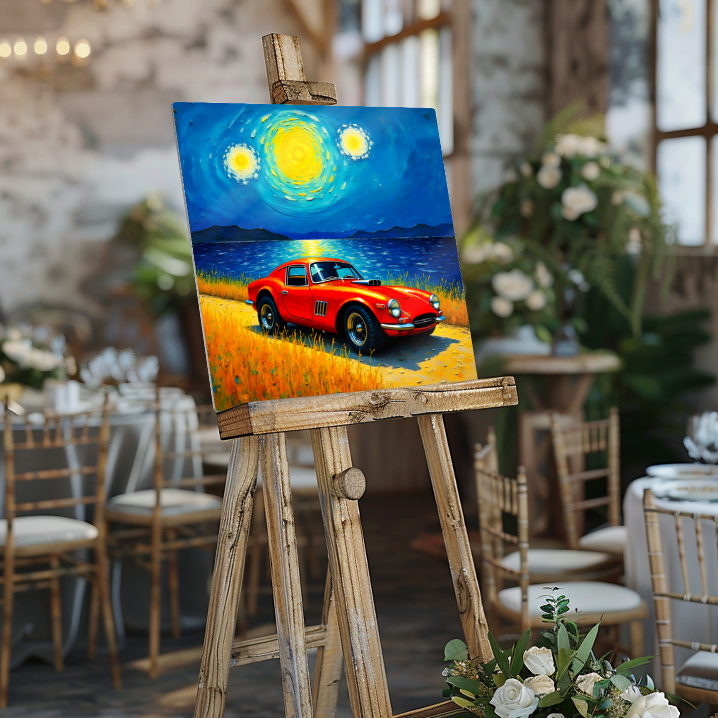 Motor Car No.C1, Printed On Steel, Unique Image, Vivid Colours, Highly Detailed, Great Gift Idea, A Gift That Lasts Forever