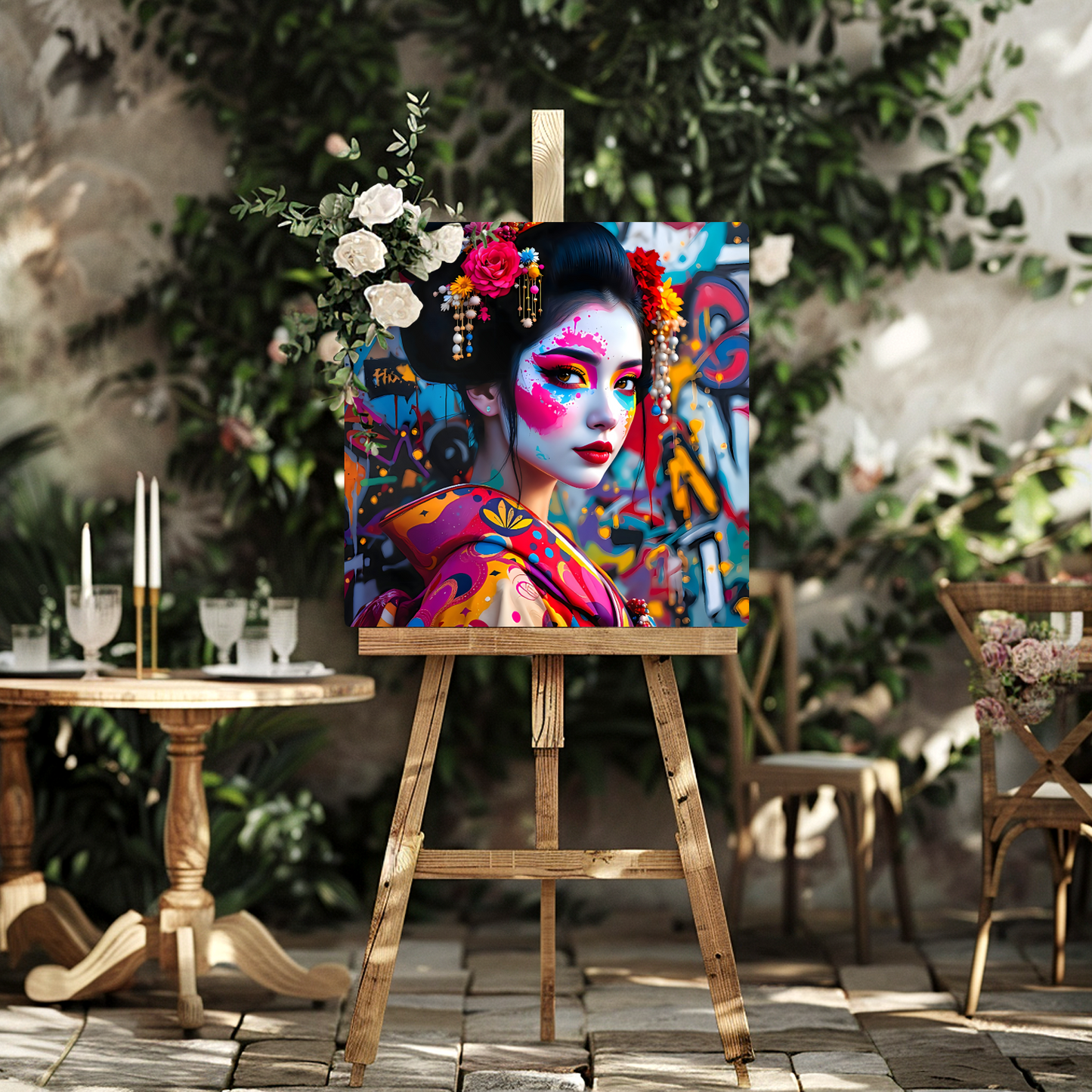 Geisha Girl G1, Printed On Gloss Aluminium To Enhances Colours And Detail, Unique Gift Idea, A Gift That Will Lasts Forever...