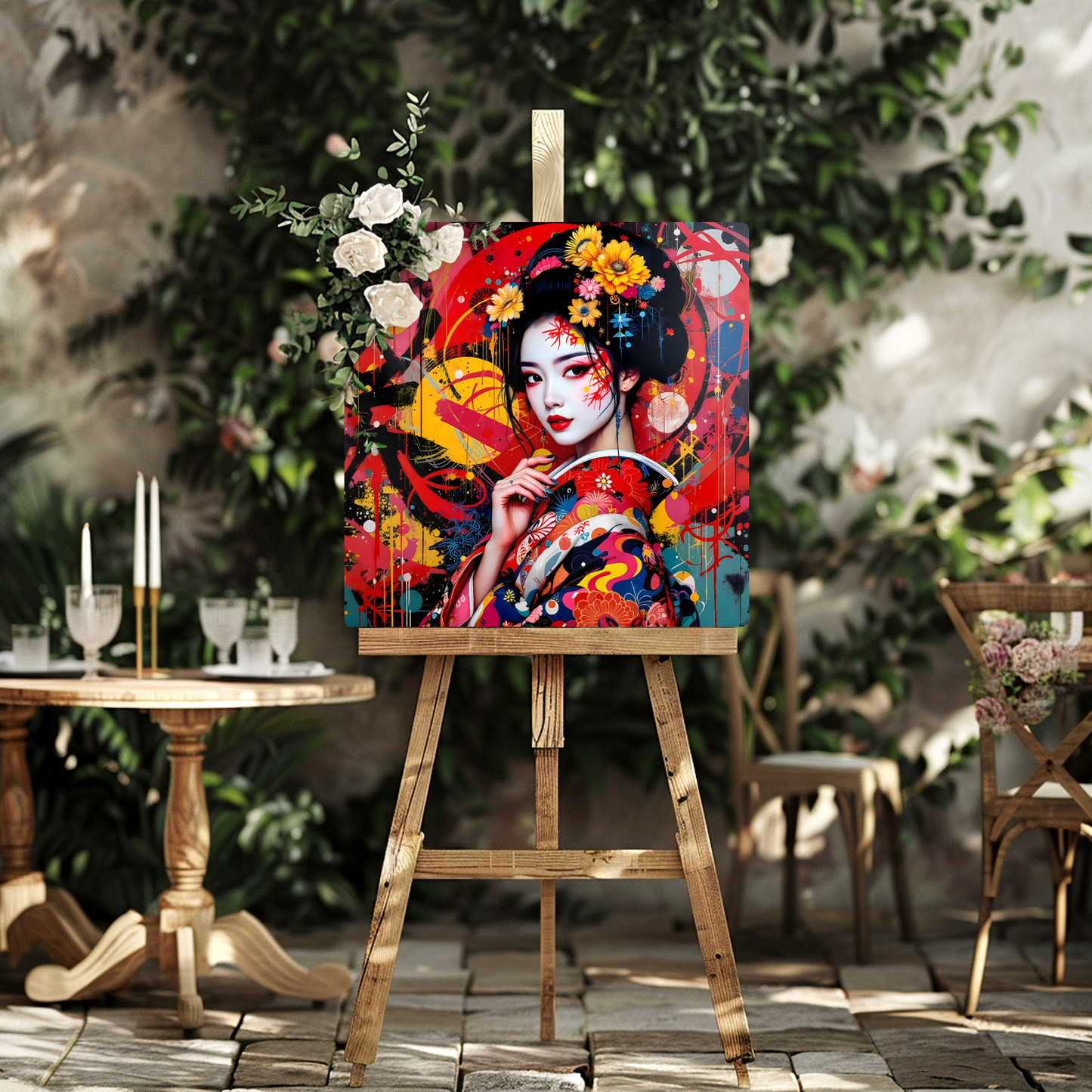Geisha Girl G2, Printed On Gloss Aluminium To Enhance Colour And Detail, Unique Gift Idea, A Gift That Will Lasts Forever...