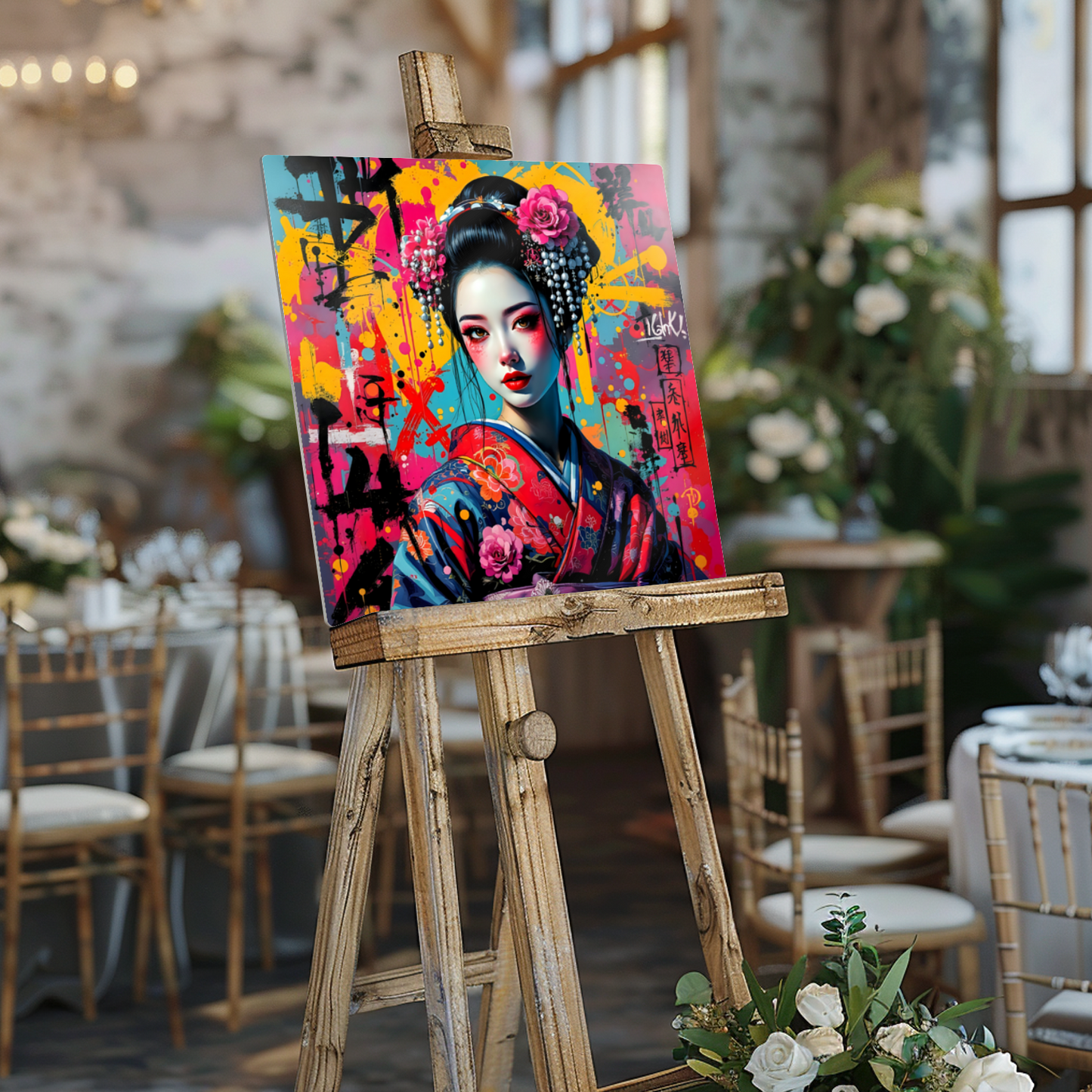Geisha Girl G3, Printed On Gloss Aluminium To Enhance Colour And Detail, Unique Gift Idea, A Gift That Will Lasts Forever...