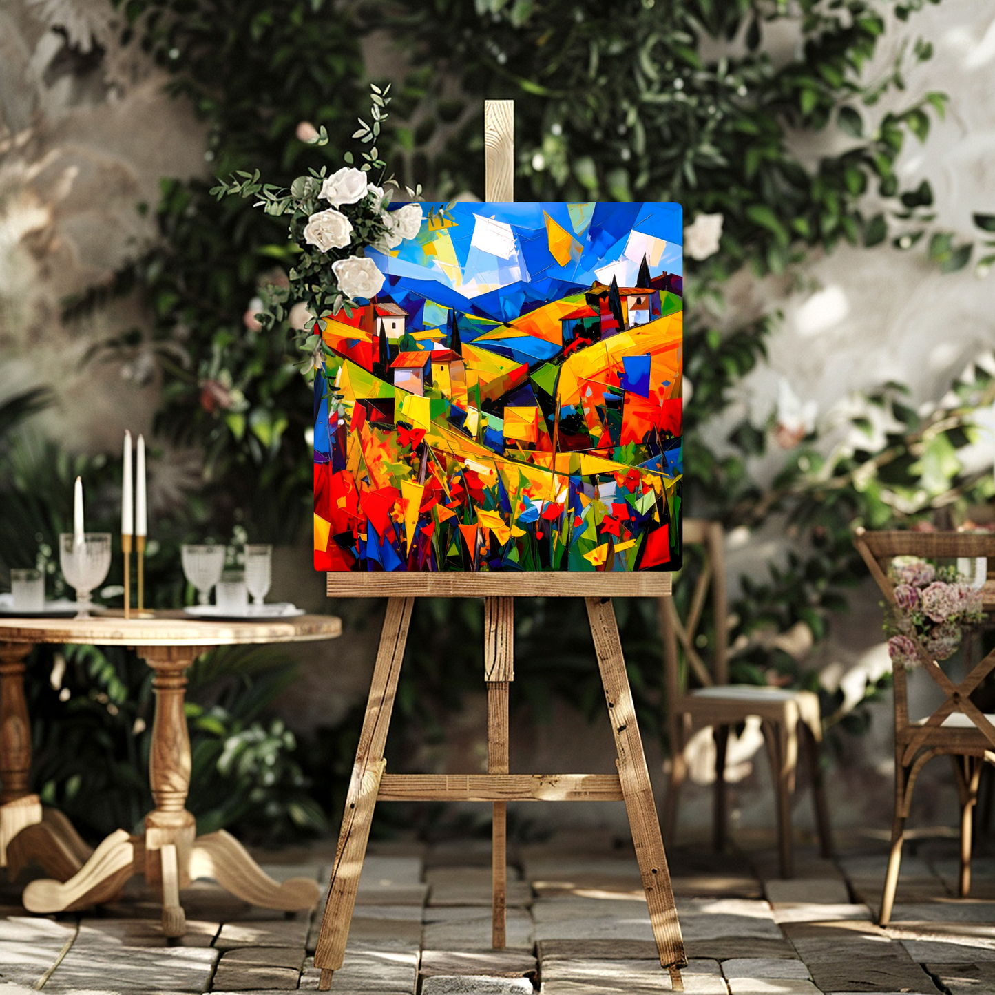 Picasso Style Landscape 4, Printed On Gloss Aluminium To Enhance Colour And Detail, Unique Gift That Will Lasts Forever...
