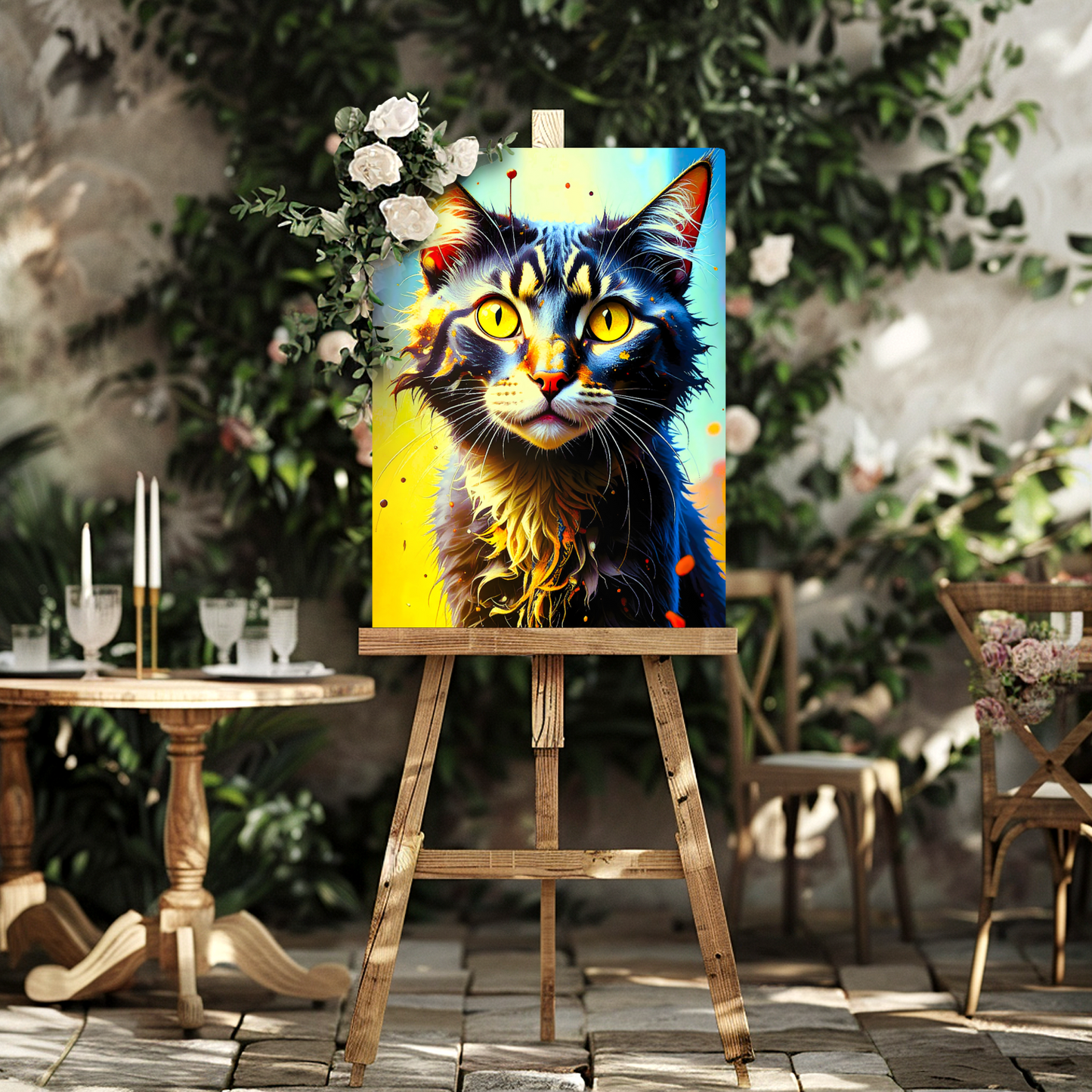 Lovely Cat Picture No.3, Printed On Gloss Aluminium To Enhance Colours And Detail, Unique Wall Print, A Gift To Last A Lifetime...