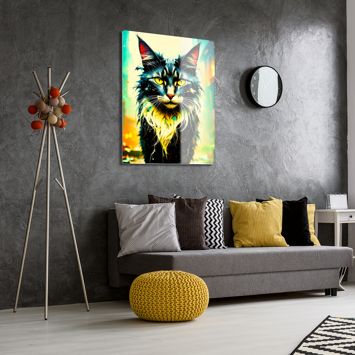 Lovely Cat Picture No.4, Printed On Gloss Aluminium To Enhance Colours And Detail, Unique Wall Print, A Gift To Last A Lifetime...