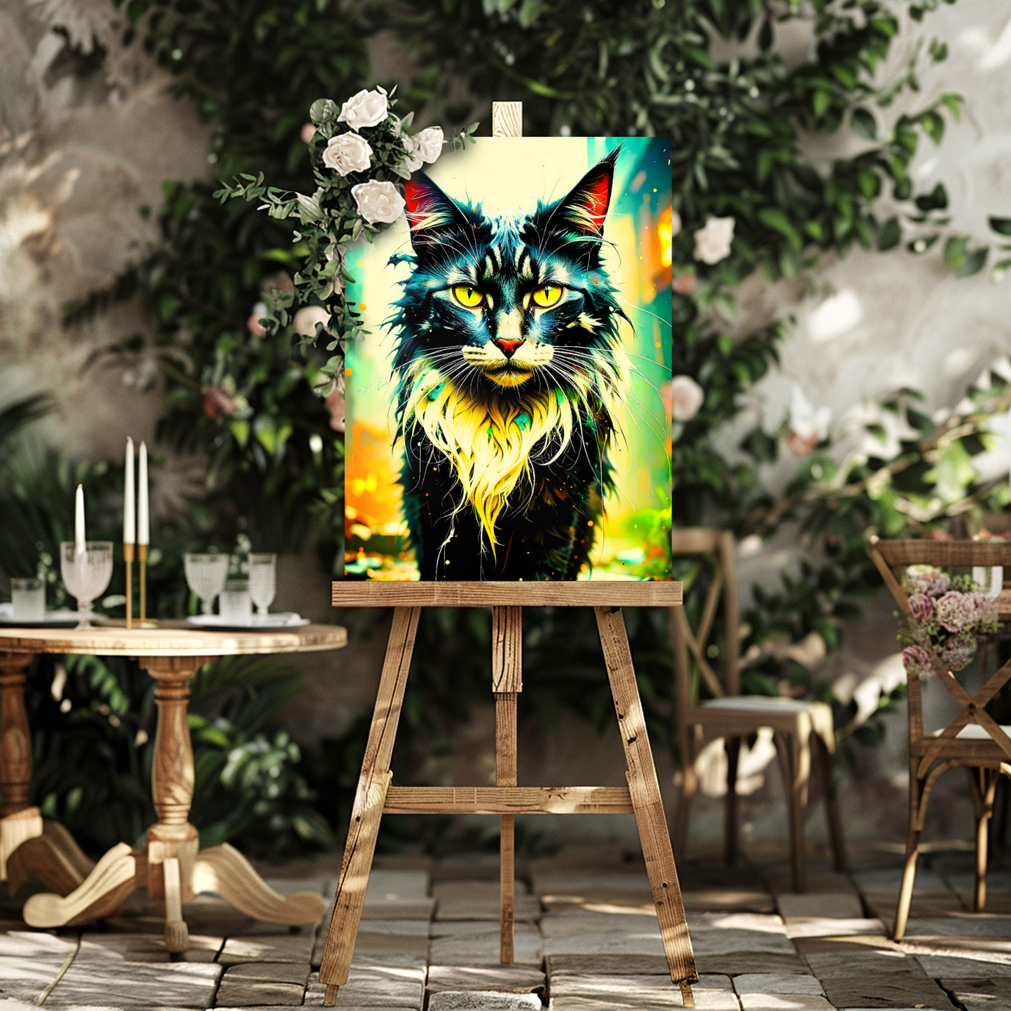 Lovely Cat Picture No.4, Printed On Gloss Aluminium To Enhance Colours And Detail, Unique Wall Print, A Gift To Last A Lifetime...
