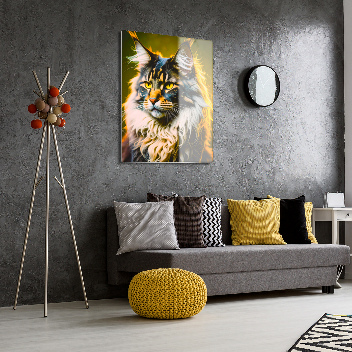 Lovely Cat Picture No.4, Printed On Gloss Aluminium To Enhance Colours And Detail, Unique Wall Print, A Gift To Last A Lifetime..