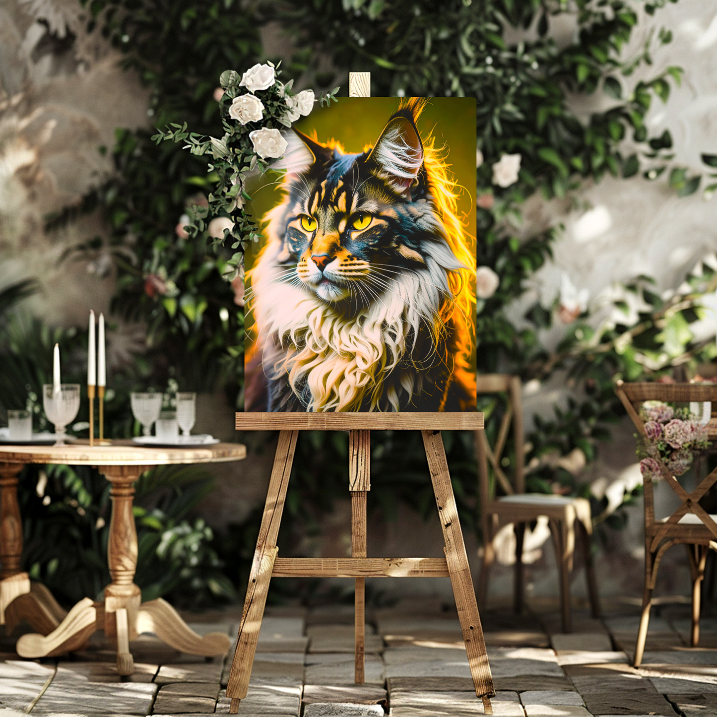 Lovely Cat Picture No.4, Printed On Gloss Aluminium To Enhance Colours And Detail, Unique Wall Print, A Gift To Last A Lifetime..