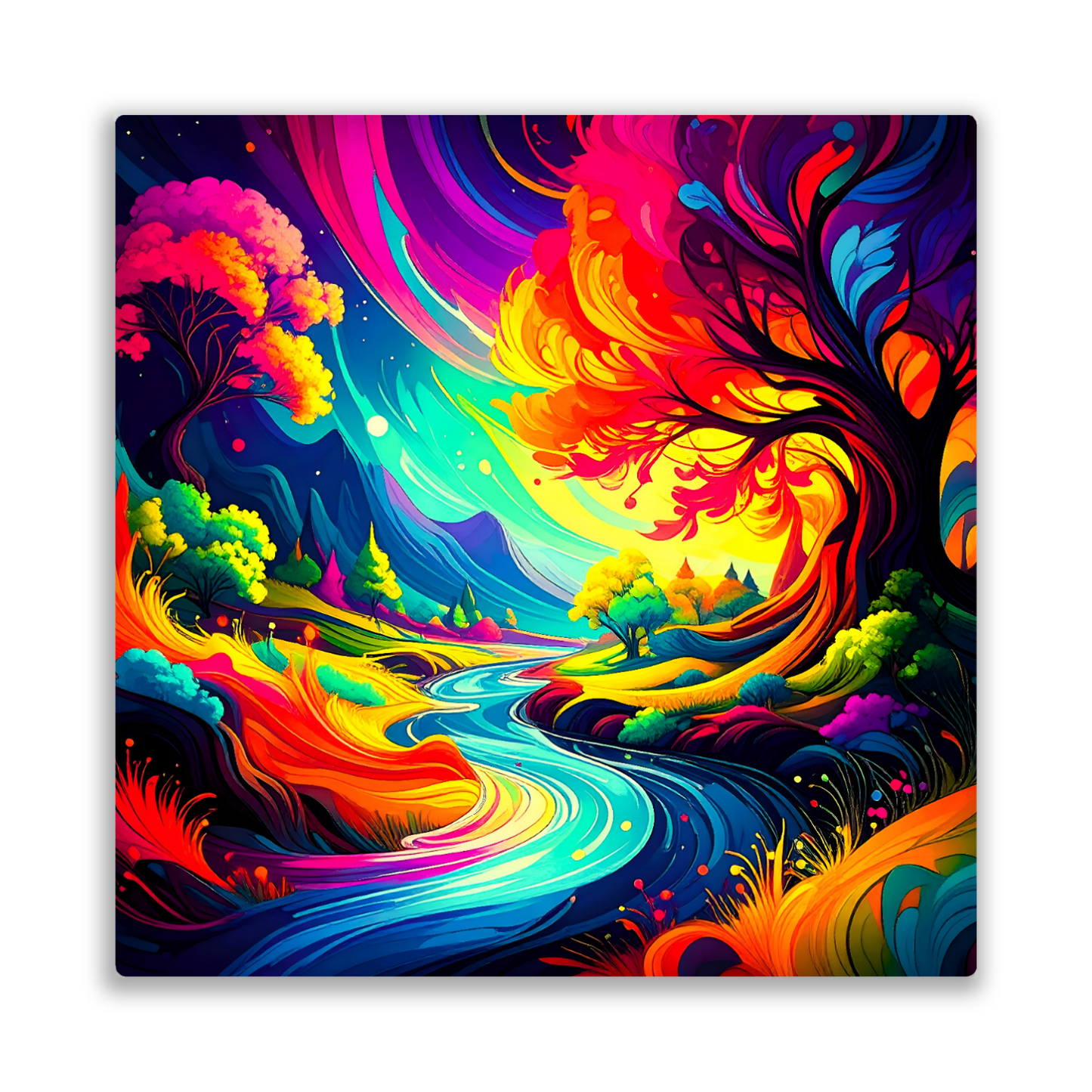 Fantasy Trees FT1, The Luxury Of Fusion-Art Prints, Printed on Gloss Aluminium To Enhance Colour And Details, A Gift To Last A Lifetime...