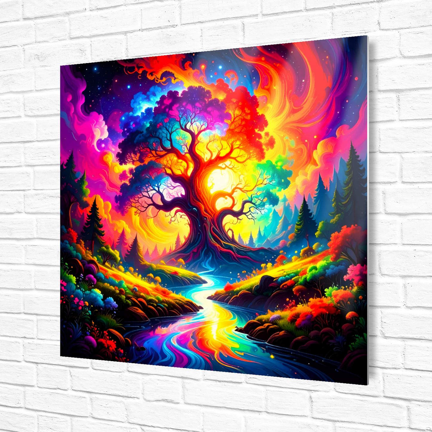 Fantasy Trees FT2, The Luxury Of Fusion-Art Prints, Printed on Gloss Aluminium To Enhance Colour And Details, A Gift To Last A Lifetime...