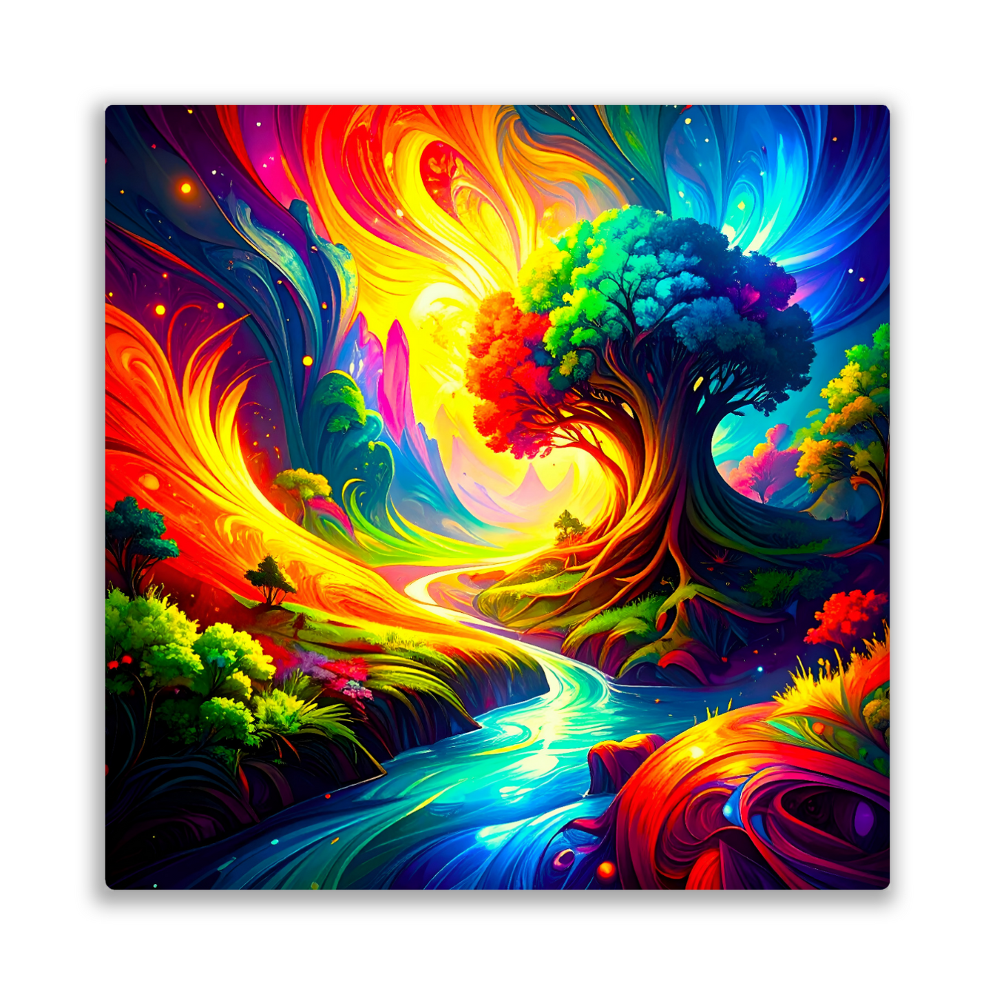 Fantasy Trees FT3, The Luxury Of Fusion-Art Prints, Printed on Gloss Aluminium To Enhance Colour And Details, A Gift To Last A Lifetime...
