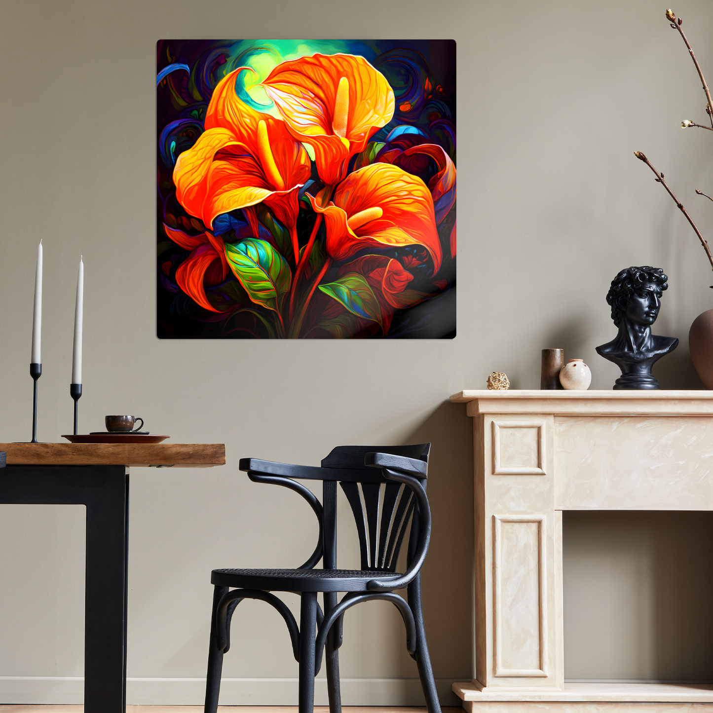Anthurian Plants AN1, The Luxury Of Fusion-Art Prints, Printed on Gloss Aluminium To Enhance Colour And Details, Unique Images, A Gift To Last A Lifetime...