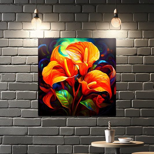 Anthurian Plants AN1, Printed on Gloss Aluminium To Enhance Colour And Details, Unique Image, A Lasting Gift...