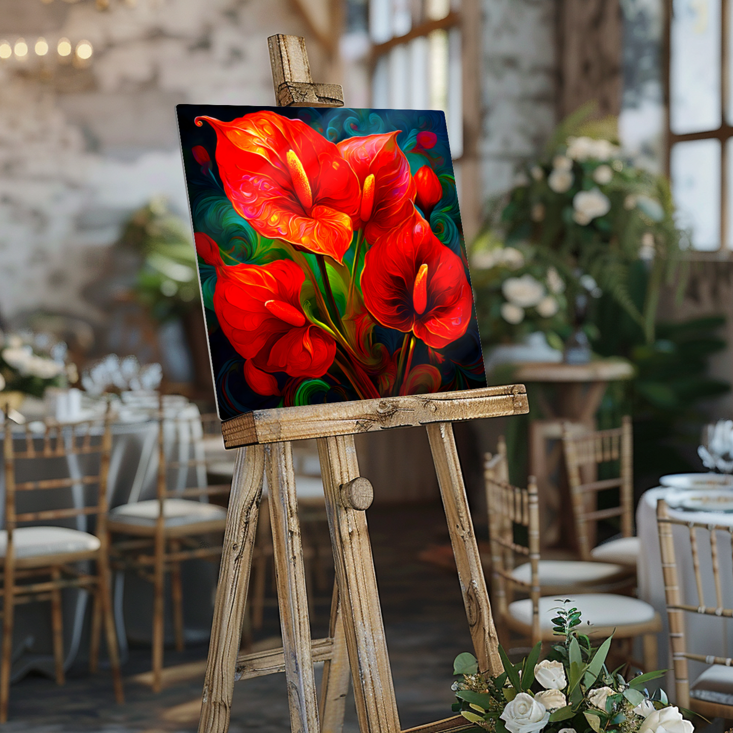 Anthurium AN2, The Luxury Of Fusion-Art Prints, Printed on Gloss Aluminium To Enhance Colour And Details, Unique Images, A Gift To Last A Lifetime...