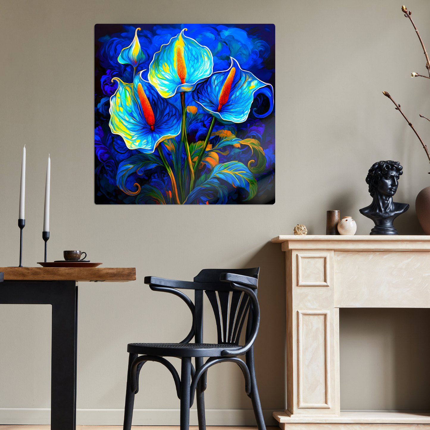 Anthurium AN3, The Luxury Of Fusion-Art Prints, Printed on Gloss Aluminium To Enhance Colour And Details, Unique Images, A Gift To Last A Lifetime...