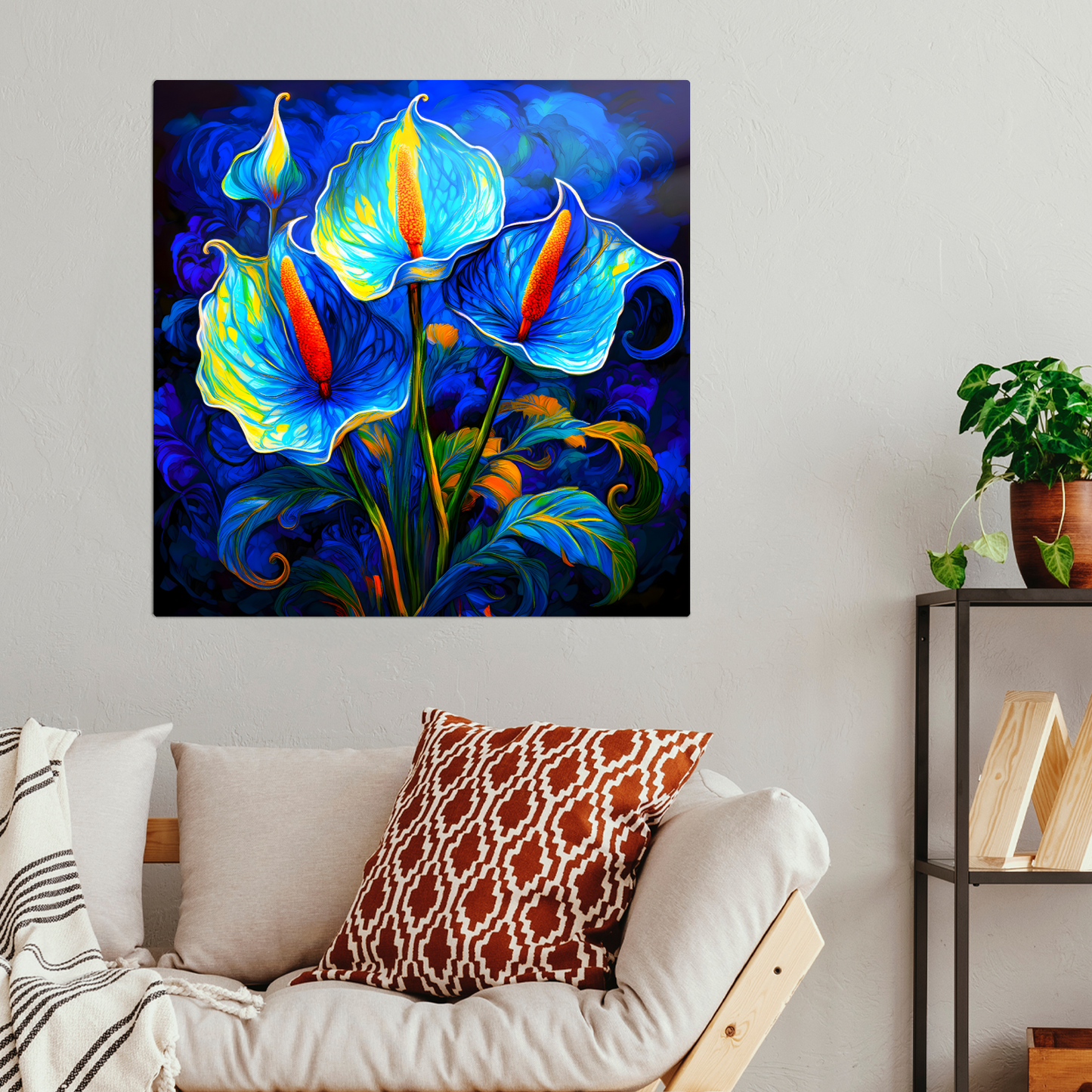 Anthurium AN3, The Luxury Of Fusion-Art Prints, Printed on Gloss Aluminium To Enhance Colour And Details, Unique Images, A Gift To Last A Lifetime...