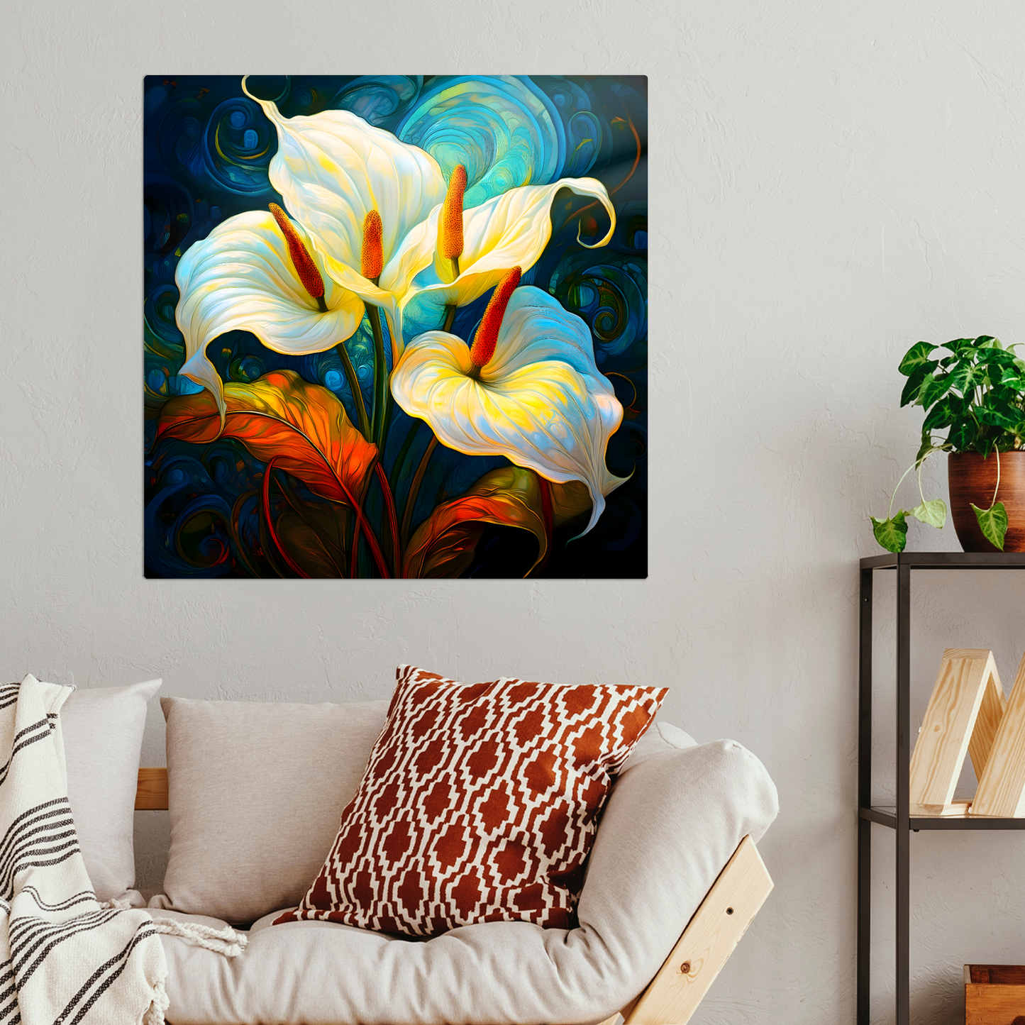Anthurium AN4, The Luxury Of Fusion-Art Prints, Printed on Gloss Aluminium To Enhance Colour And Details, Unique Images, A Gift To Last A Lifetime...