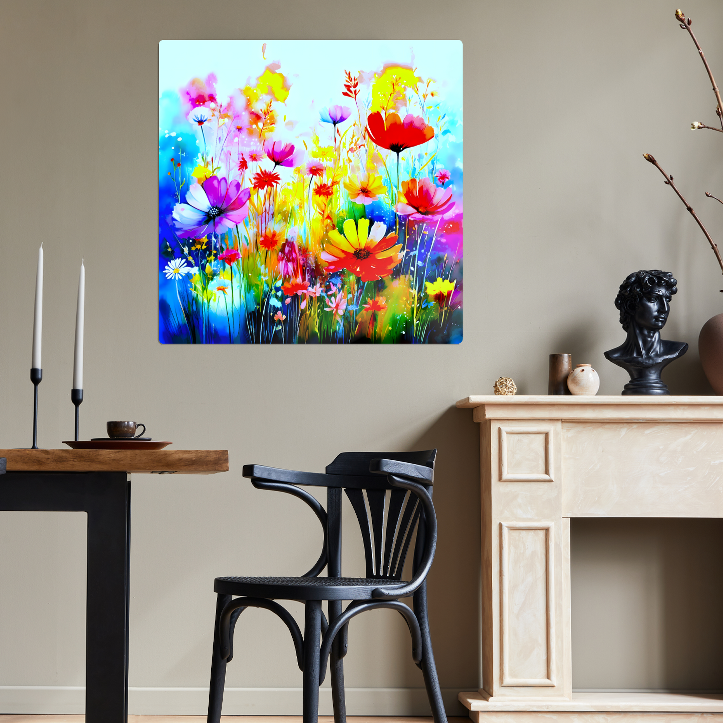 Wildflowers WF1, Printed on Gloss Aluminium To Enhance Colour And Details, Unique Image, A Lasting Gift...