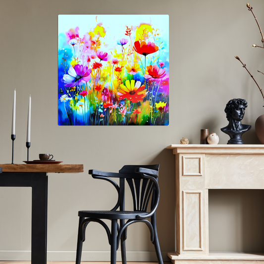 Wildflowers WF1, Printed on Gloss Aluminium To Enhance Colour And Details, Unique Image, A Lasting Gift...