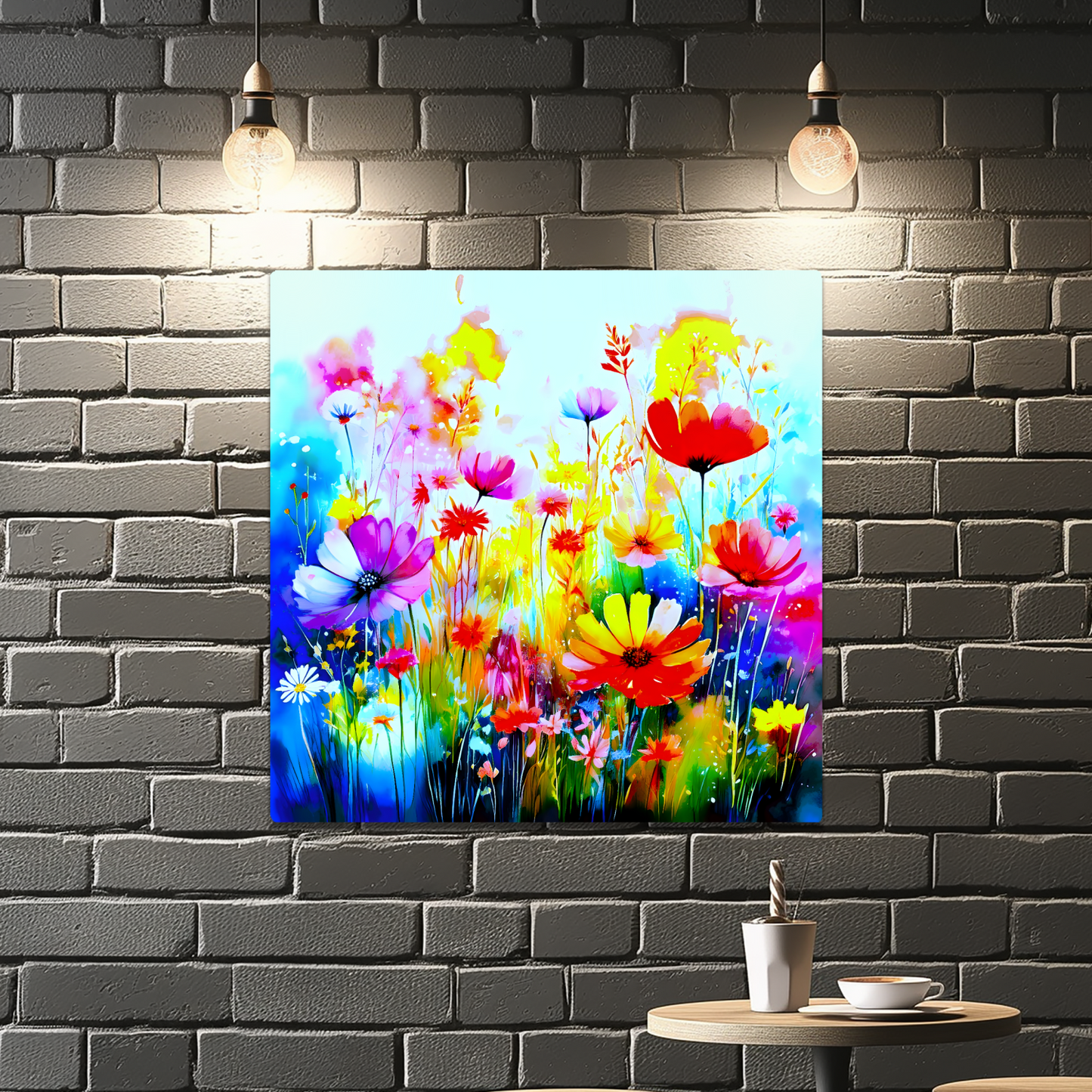 Wildflowers WF1, The Luxury Of A Fusion-Art Print, Printed on Gloss Aluminium To Enhance Colour And Details, A Gift To Last A Lifetime...