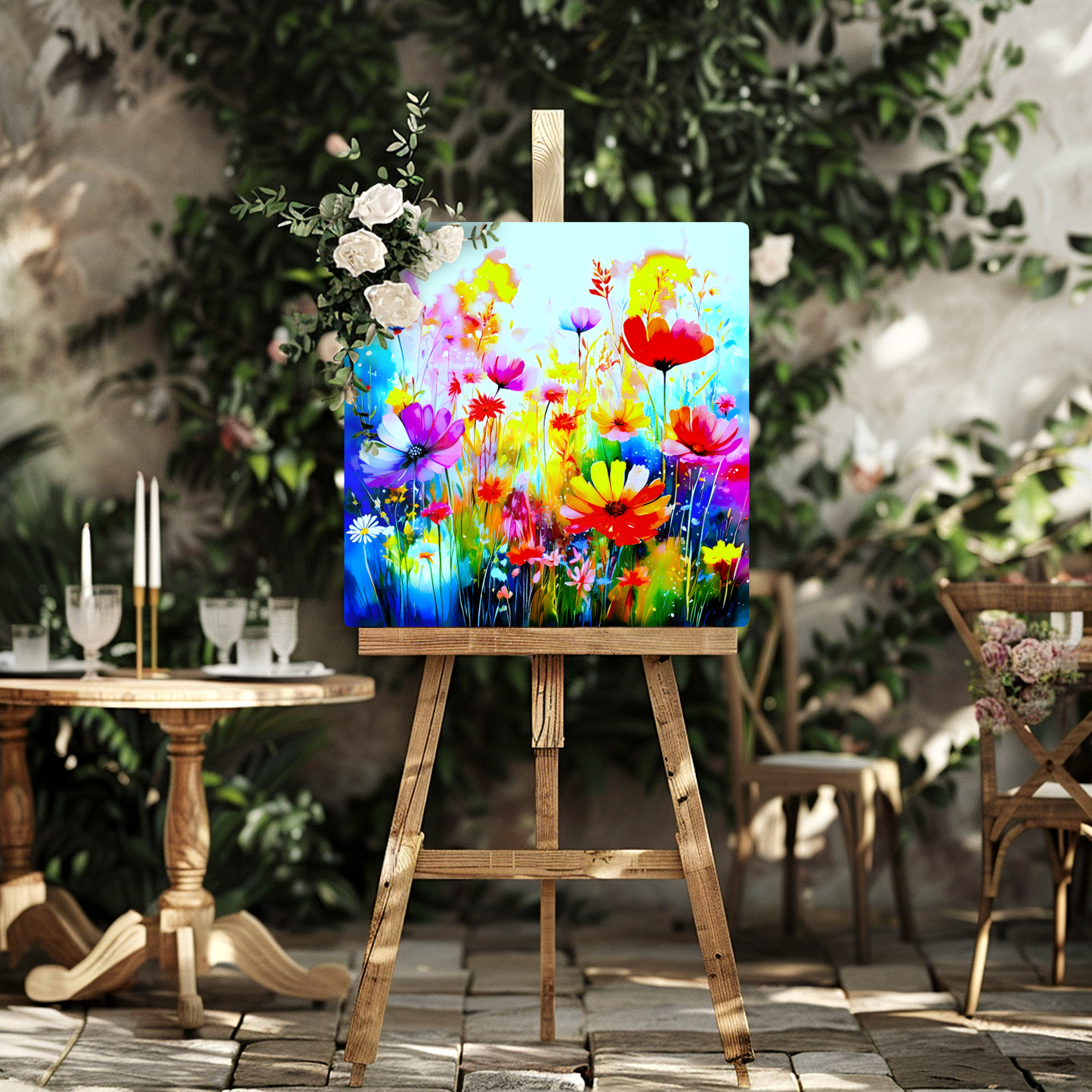 Wildflowers WF1, The Luxury Of A Fusion-Art Print, Printed on Gloss Aluminium To Enhance Colour And Details, A Gift To Last A Lifetime...