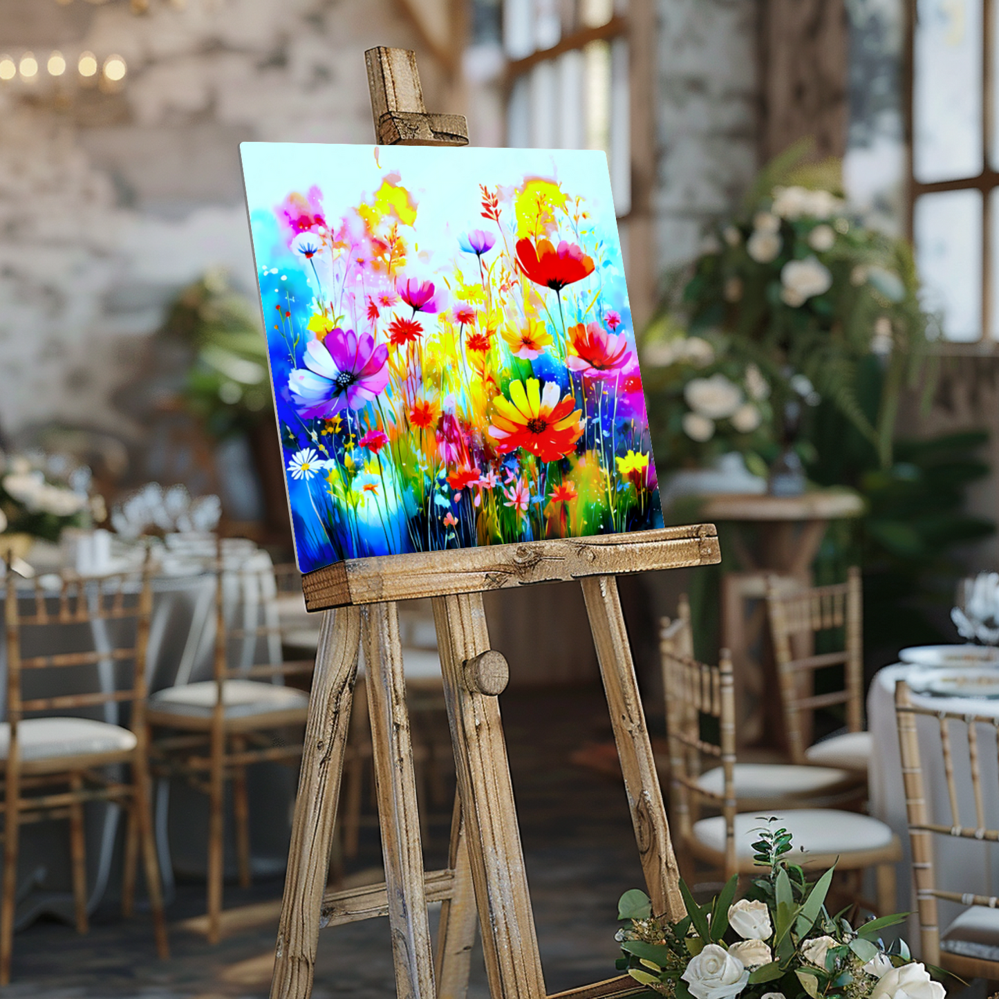 Wildflowers WF1, The Luxury Of A Fusion-Art Print, Printed on Gloss Aluminium To Enhance Colour And Details, A Gift To Last A Lifetime...