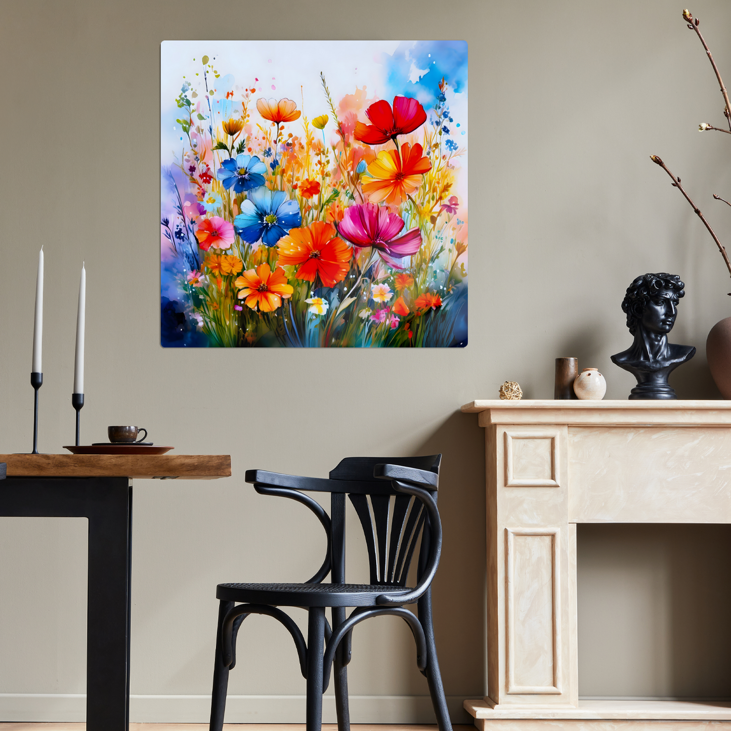 Wildflowers WF2, The Luxury Of A Fusion-Art Prints, Printed on Gloss Aluminium To Enhance Colour And Details, A Gift To Last A Lifetime...