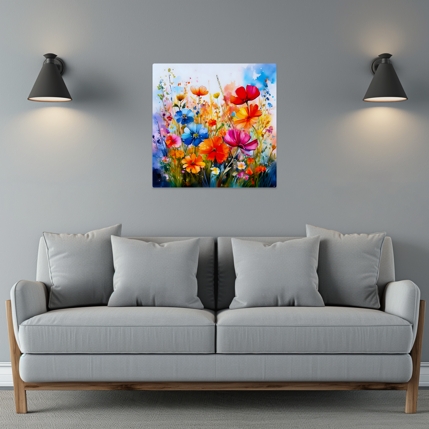 Wildflowers WF2, The Luxury Of A Fusion-Art Prints, Printed on Gloss Aluminium To Enhance Colour And Details, A Gift To Last A Lifetime...