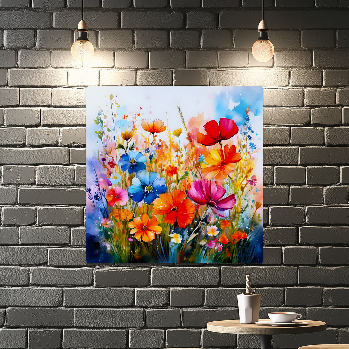 Wildflowers WF2, The Luxury Of A Fusion-Art Prints, Printed on Gloss Aluminium To Enhance Colour And Details, A Gift To Last A Lifetime...