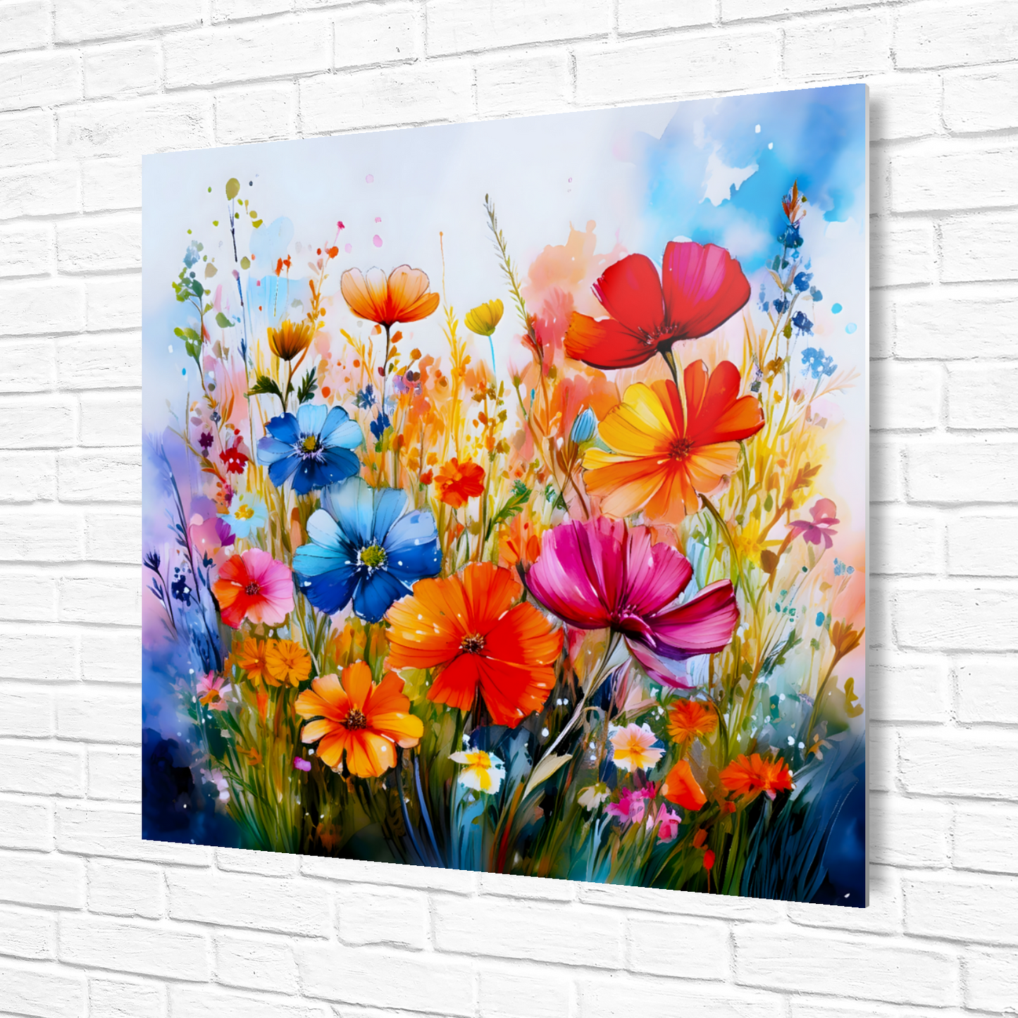 Wildflowers WF2, The Luxury Of A Fusion-Art Prints, Printed on Gloss Aluminium To Enhance Colour And Details, A Gift To Last A Lifetime...
