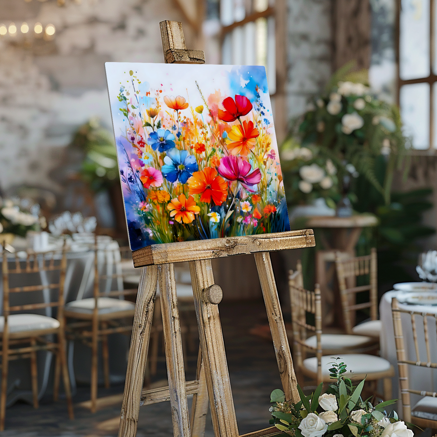 Wildflowers WF2, The Luxury Of A Fusion-Art Prints, Printed on Gloss Aluminium To Enhance Colour And Details, A Gift To Last A Lifetime...