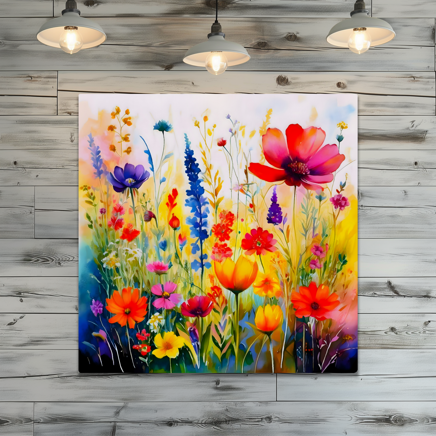 Wildflowers WF3, The Luxury Of A Fusion-Art Prints, Printed on Gloss Aluminium To Enhance Colour And Details, A Gift To Last A Lifetime..