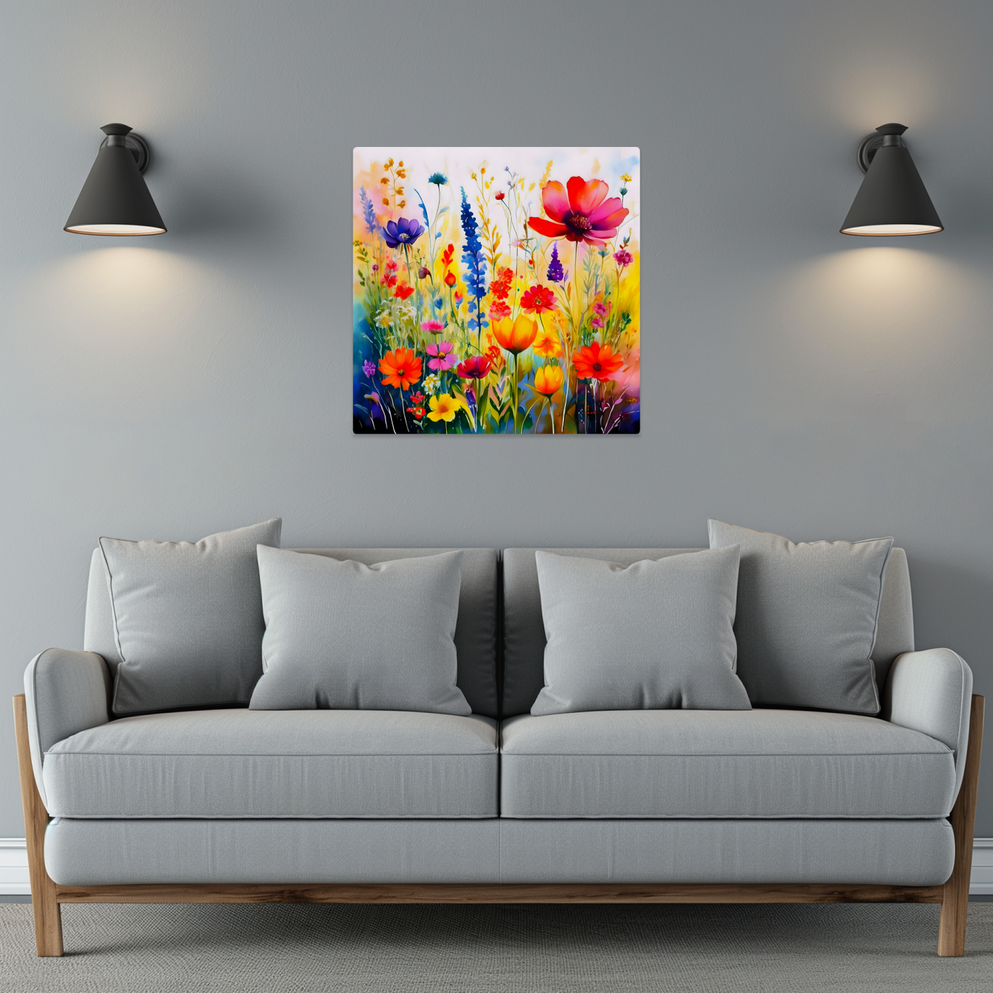 Wildflowers WF3, The Luxury Of A Fusion-Art Prints, Printed on Gloss Aluminium To Enhance Colour And Details, A Gift To Last A Lifetime..