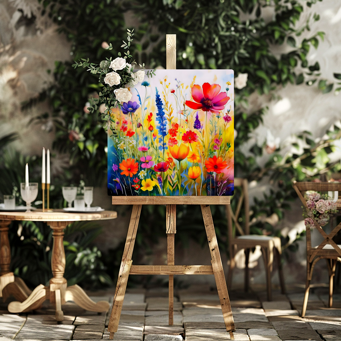 Wildflowers WF3, The Luxury Of A Fusion-Art Prints, Printed on Gloss Aluminium To Enhance Colour And Details, A Gift To Last A Lifetime..