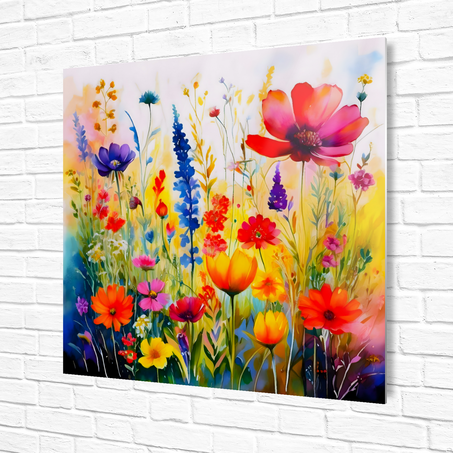 Wildflowers WF3, The Luxury Of A Fusion-Art Prints, Printed on Gloss Aluminium To Enhance Colour And Details, A Gift To Last A Lifetime..