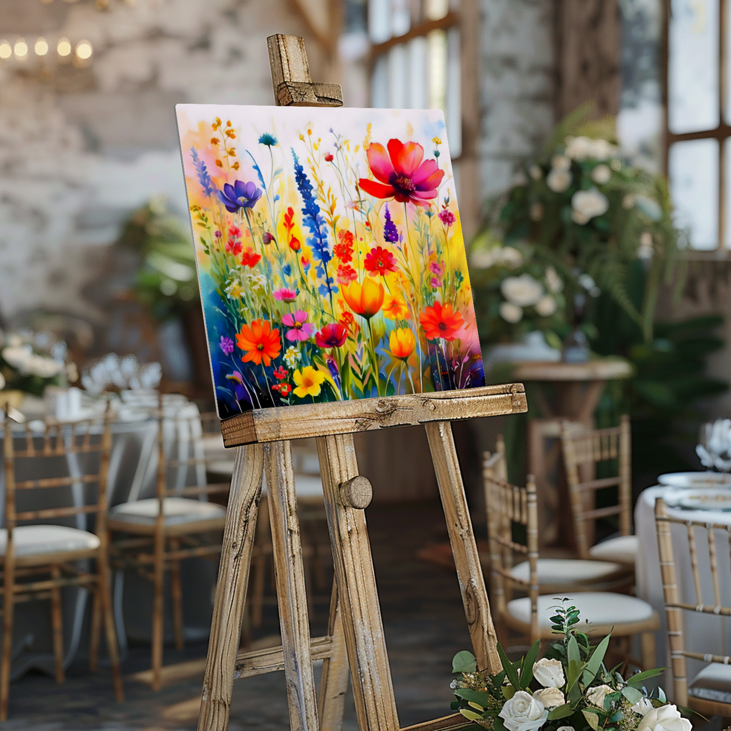 Wildflowers WF3, The Luxury Of A Fusion-Art Prints, Printed on Gloss Aluminium To Enhance Colour And Details, A Gift To Last A Lifetime..
