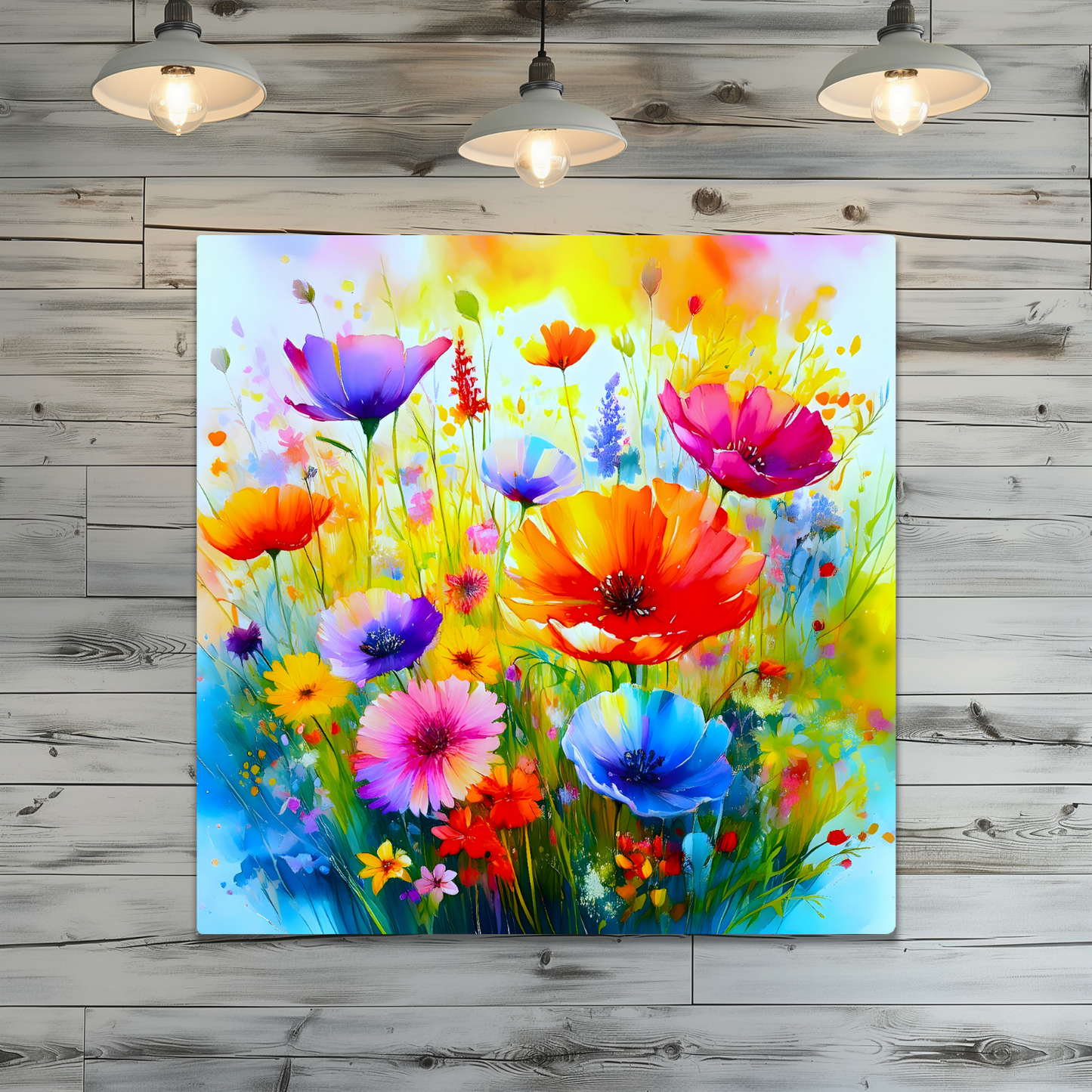 Wildflowers WF4, The Luxury Of A Fusion-Art Prints, Printed on Gloss Aluminium To Enhance Colour And Details, A Gift To Last A Lifetime..