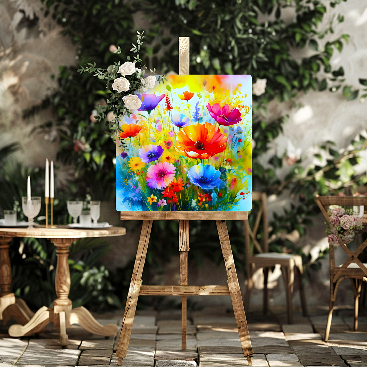 Wildflowers WF4, The Luxury Of A Fusion-Art Prints, Printed on Gloss Aluminium To Enhance Colour And Details, A Gift To Last A Lifetime..