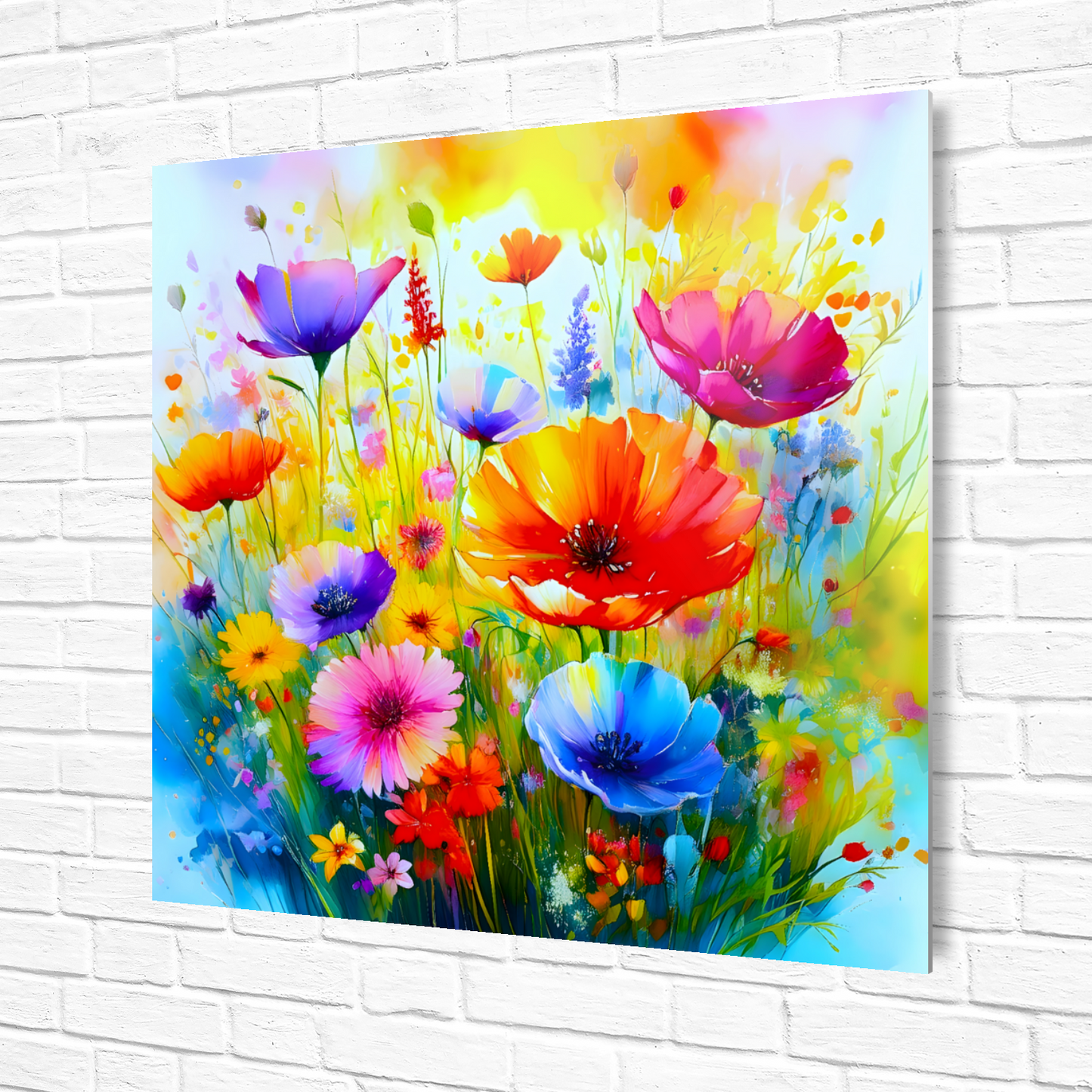 Wildflowers WF4, The Luxury Of A Fusion-Art Prints, Printed on Gloss Aluminium To Enhance Colour And Details, A Gift To Last A Lifetime..