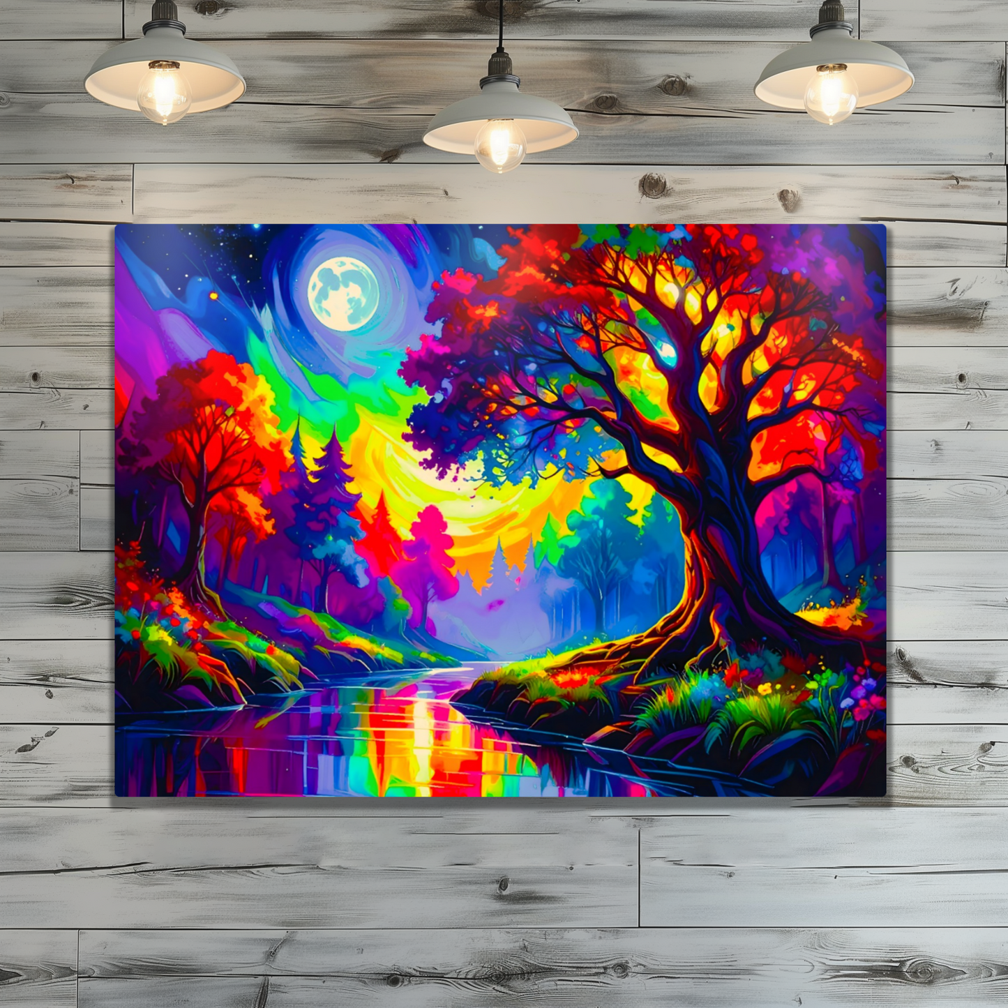 Luna Landscape LU1, Luxury Fusion-Art Print, Printed on Gloss Aluminium To Enhance Colour And Details, Unique Images, A Gift To Last A Lifetime...