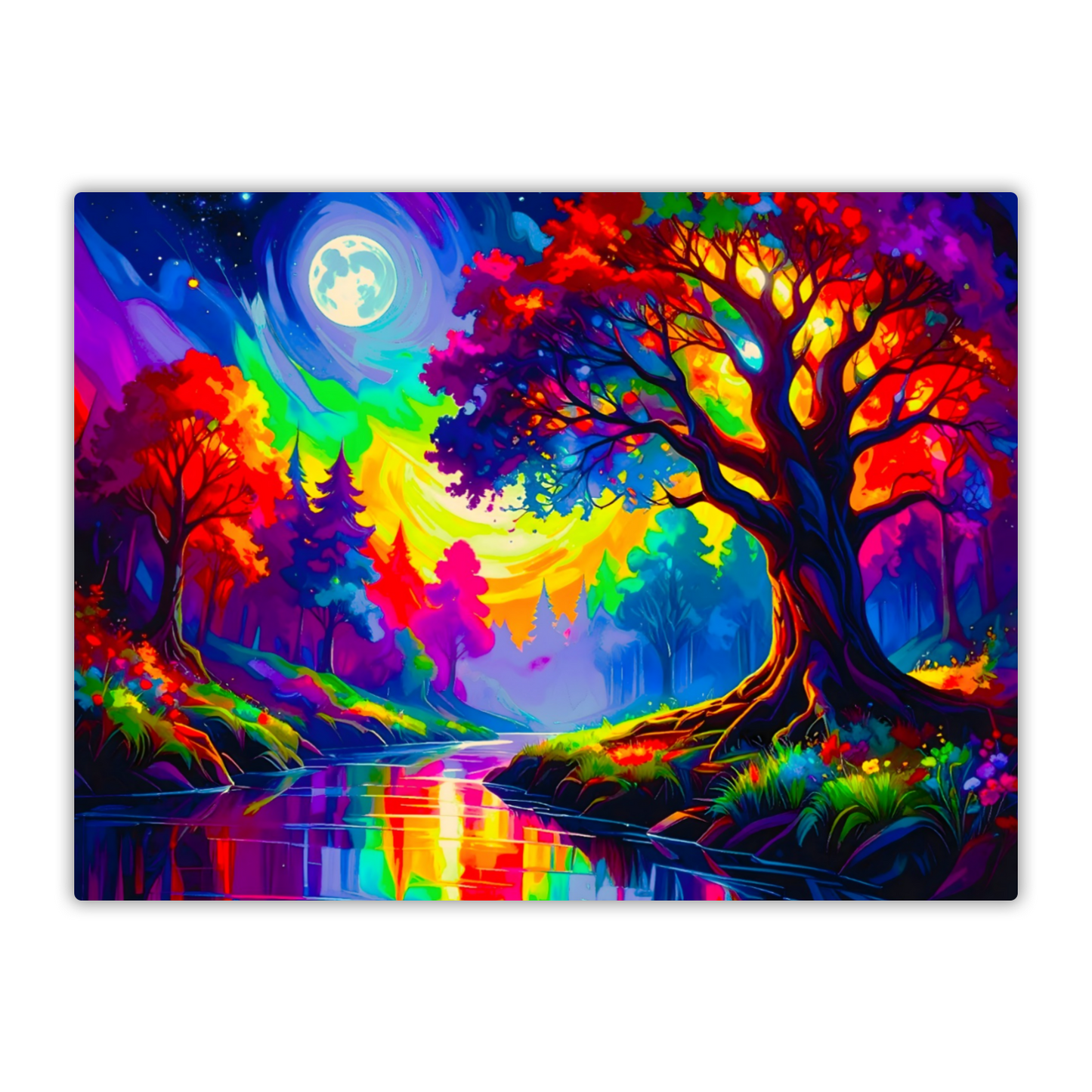 Luna Landscape LU1, Luxury Fusion-Art Print, Printed on Gloss Aluminium To Enhance Colour And Details, Unique Images, A Gift To Last A Lifetime...