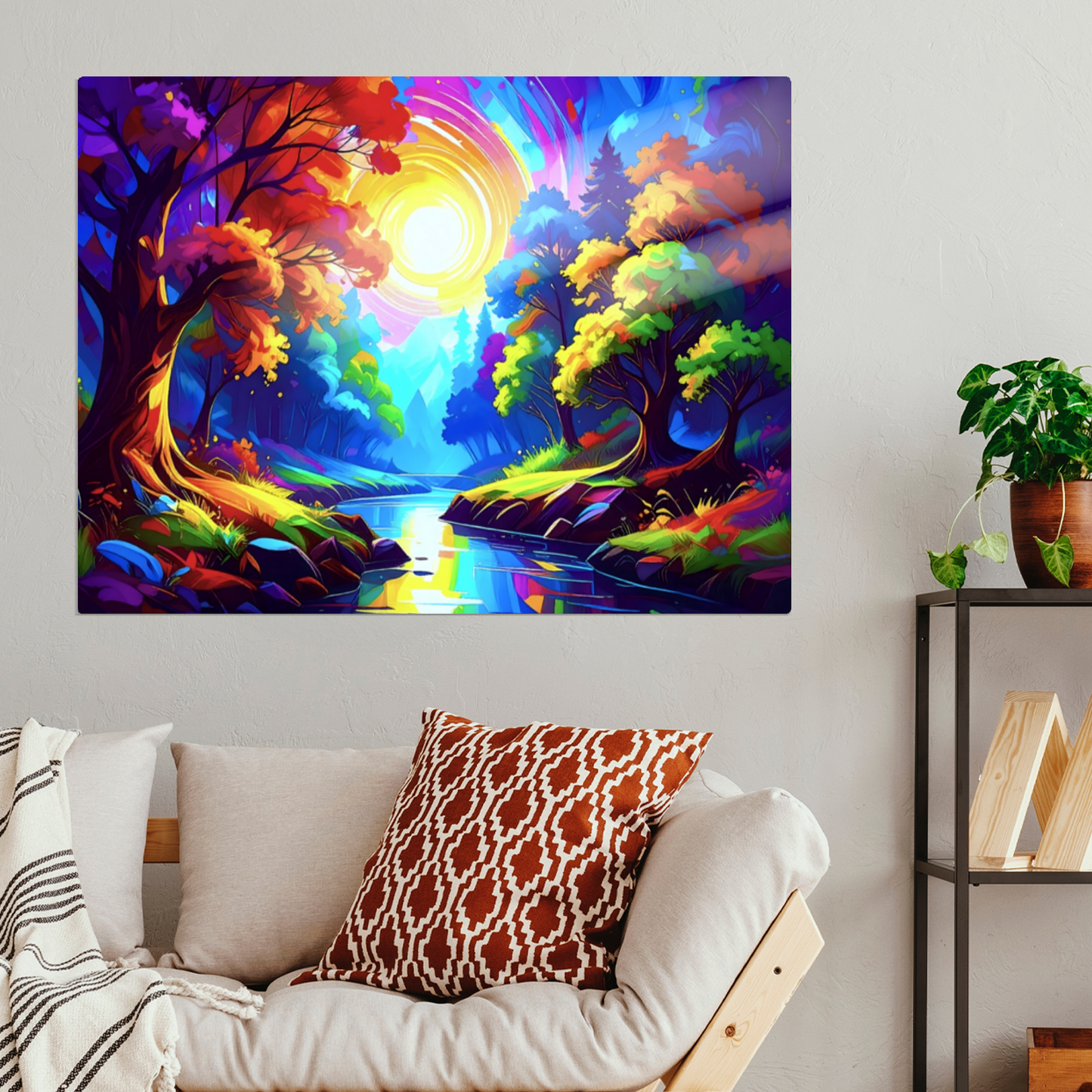 Luna Landscape LU3, The Luxury Of A Fusion-Art Prints, Printed on Gloss Aluminium To Enhance Colour And Details, A Gift To Last A Lifetime...