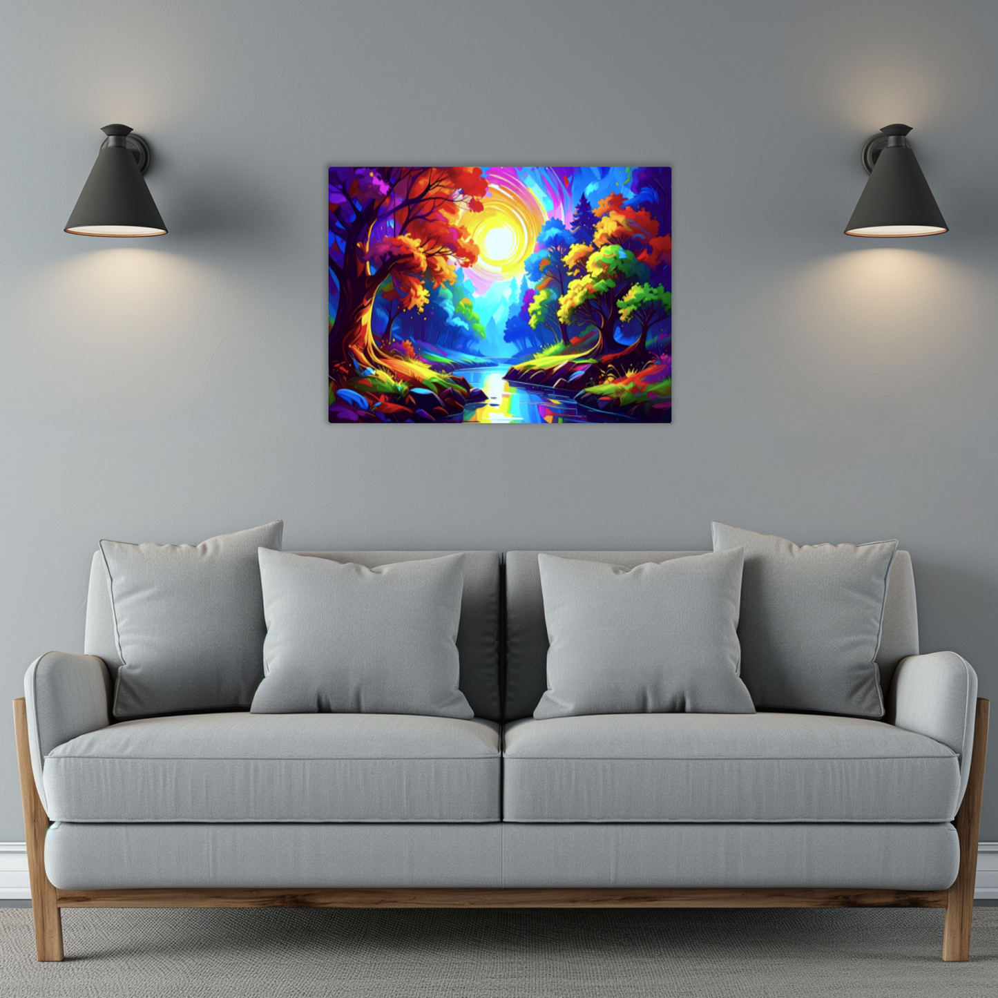 Luna Landscape LU3, The Luxury Of A Fusion-Art Prints, Printed on Gloss Aluminium To Enhance Colour And Details, A Gift To Last A Lifetime...