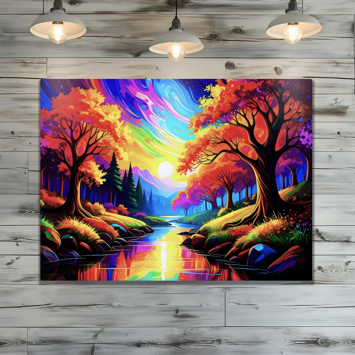 Luna Landscape LU4, The Luxury Of A Fusion-Art Prints, Printed on Gloss Aluminium To Enhance Colour And Details, A Gift To Last A Lifetime...