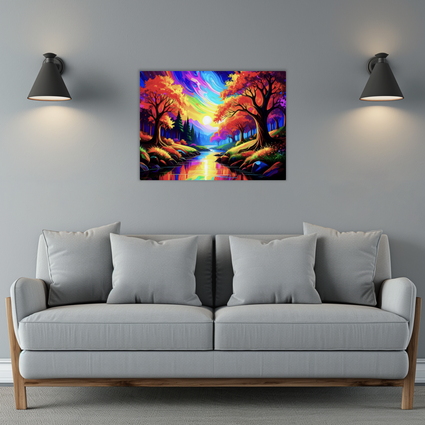 Luna Landscape LU4, The Luxury Of A Fusion-Art Prints, Printed on Gloss Aluminium To Enhance Colour And Details, A Gift To Last A Lifetime...