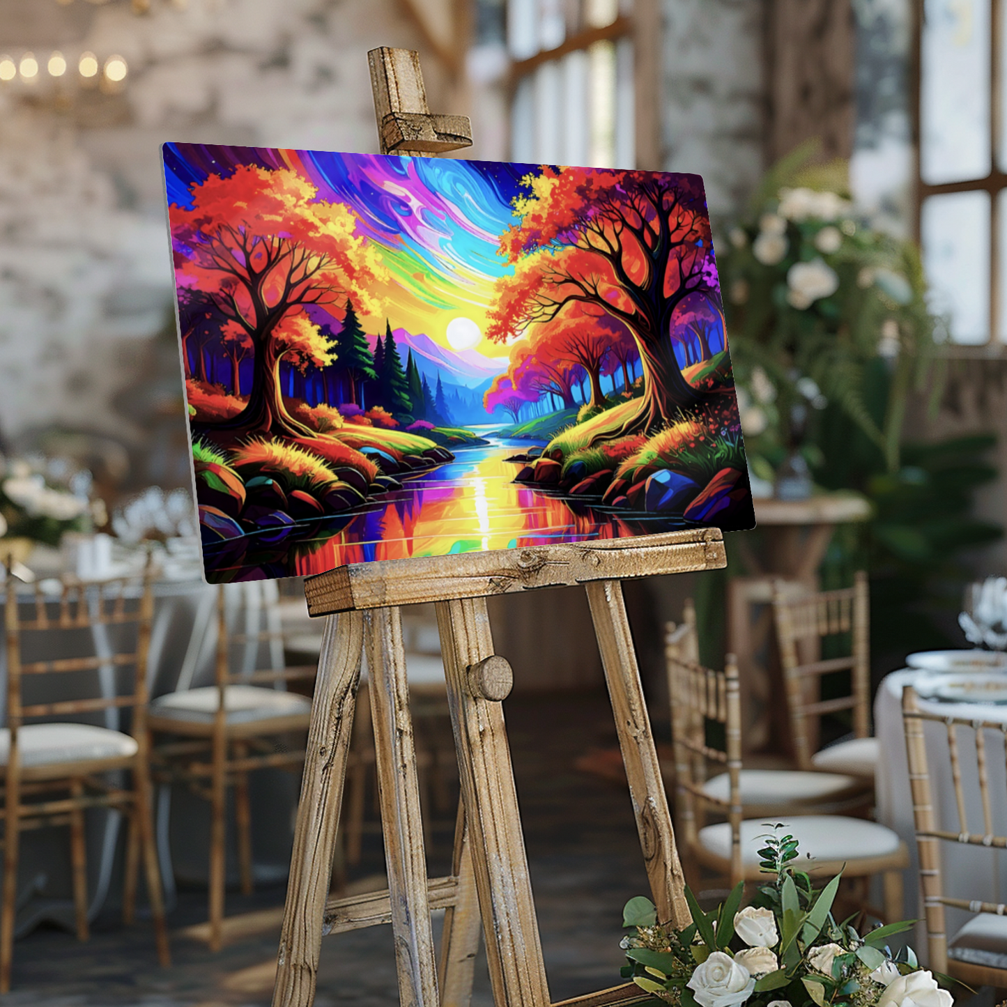Luna Landscape LU4, The Luxury Of A Fusion-Art Prints, Printed on Gloss Aluminium To Enhance Colour And Details, A Gift To Last A Lifetime...