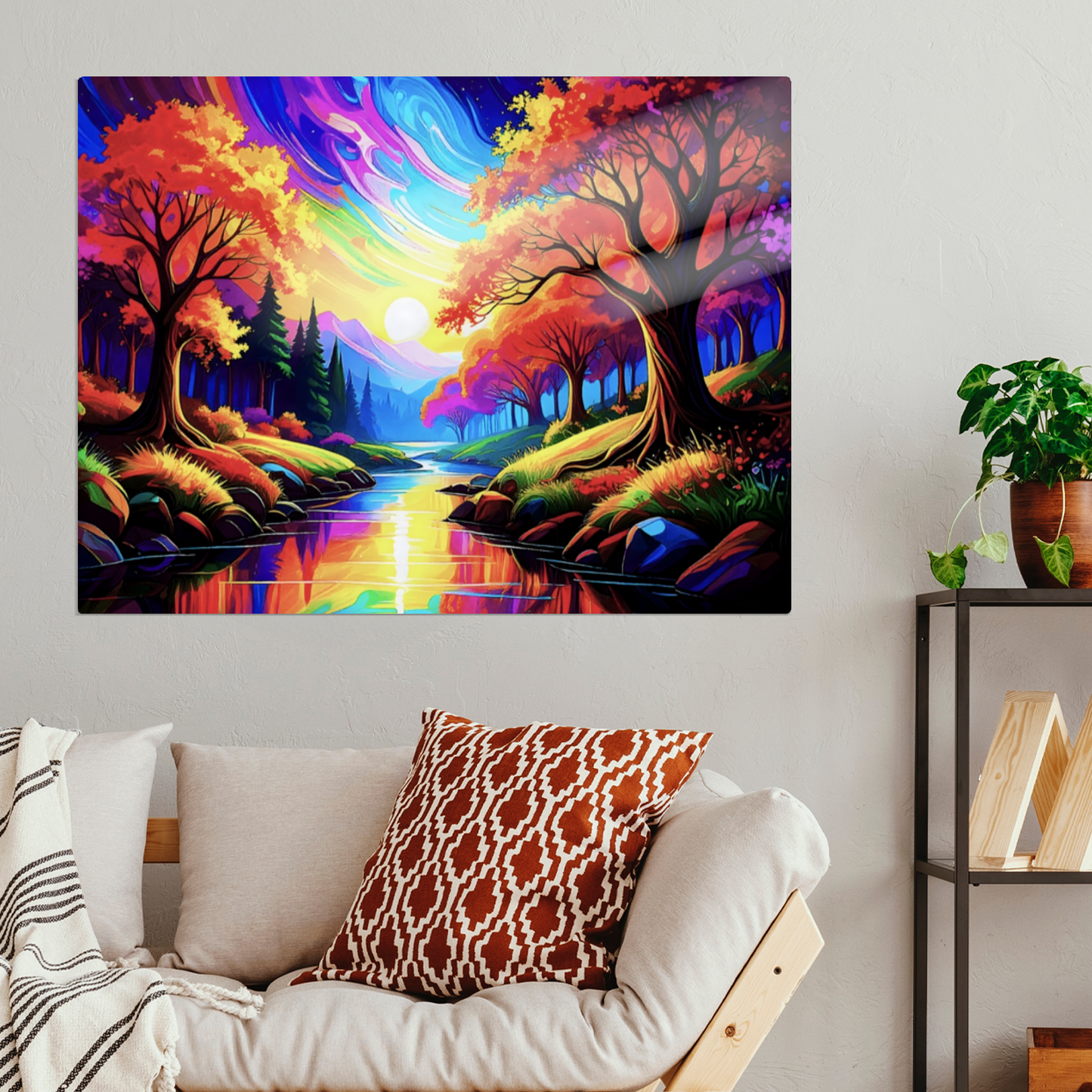 Luna Landscape LU4, The Luxury Of A Fusion-Art Prints, Printed on Gloss Aluminium To Enhance Colour And Details, A Gift To Last A Lifetime...