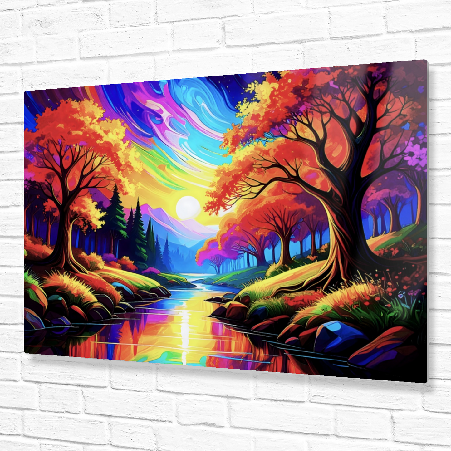 Luna Landscape LU4, The Luxury Of A Fusion-Art Prints, Printed on Gloss Aluminium To Enhance Colour And Details, A Gift To Last A Lifetime...