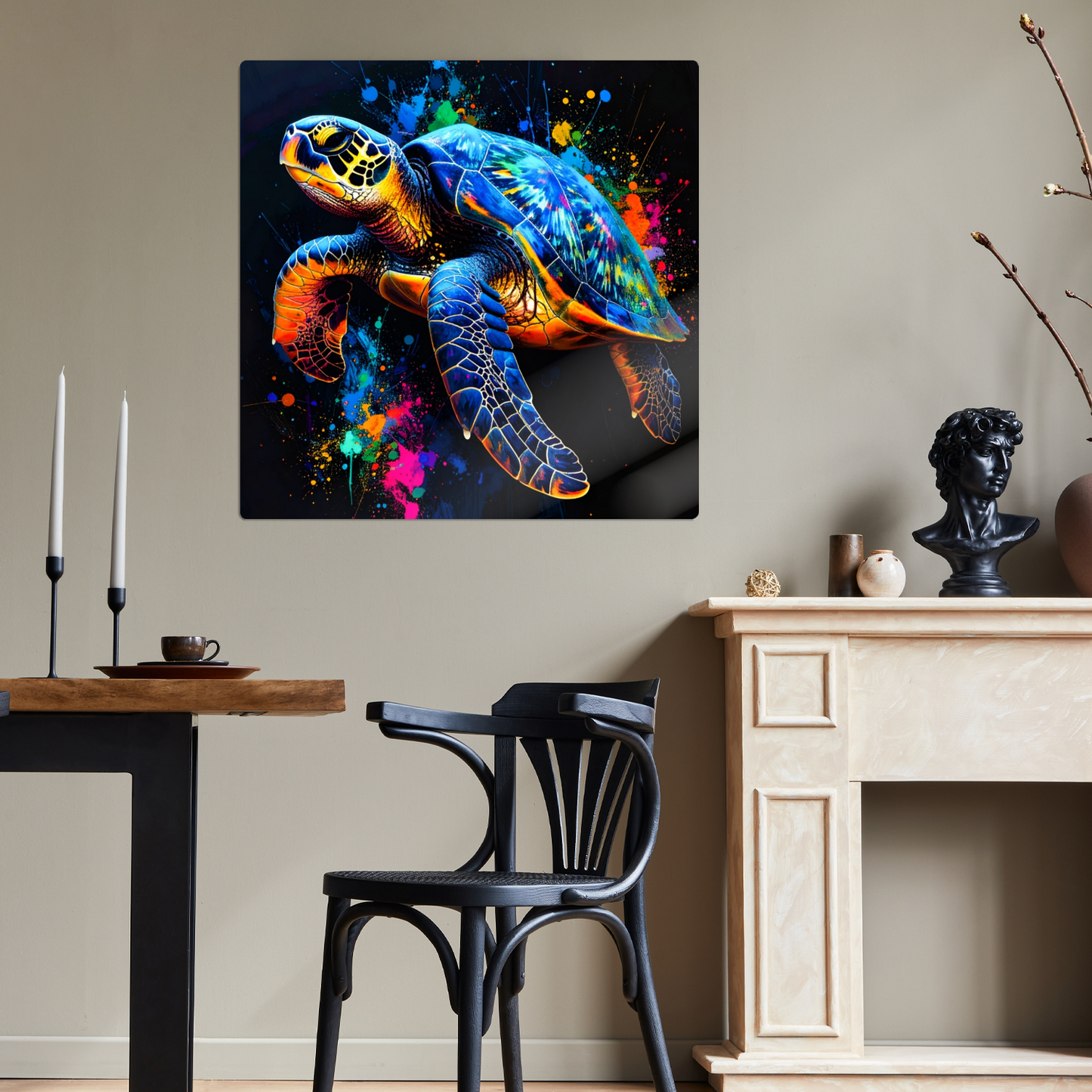 Sea Turtle 1, Luxury Fusion-Art Prints, Printed on Gloss Aluminium To Enhance Colour And Details, A Gift To Last A Lifetime...