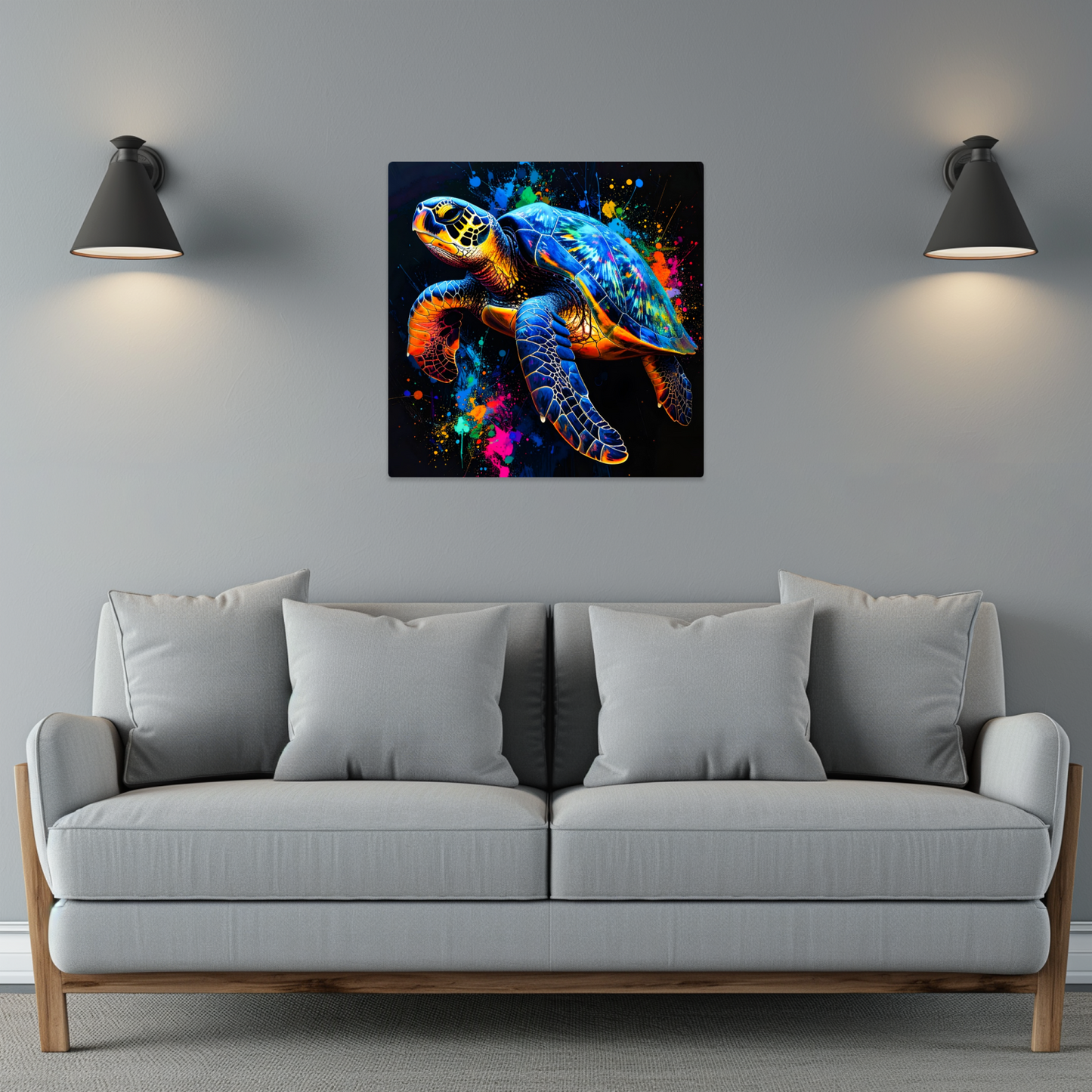 Sea Turtle 1, Luxury Fusion-Art Prints, Printed on Gloss Aluminium To Enhance Colour And Details, A Gift To Last A Lifetime...